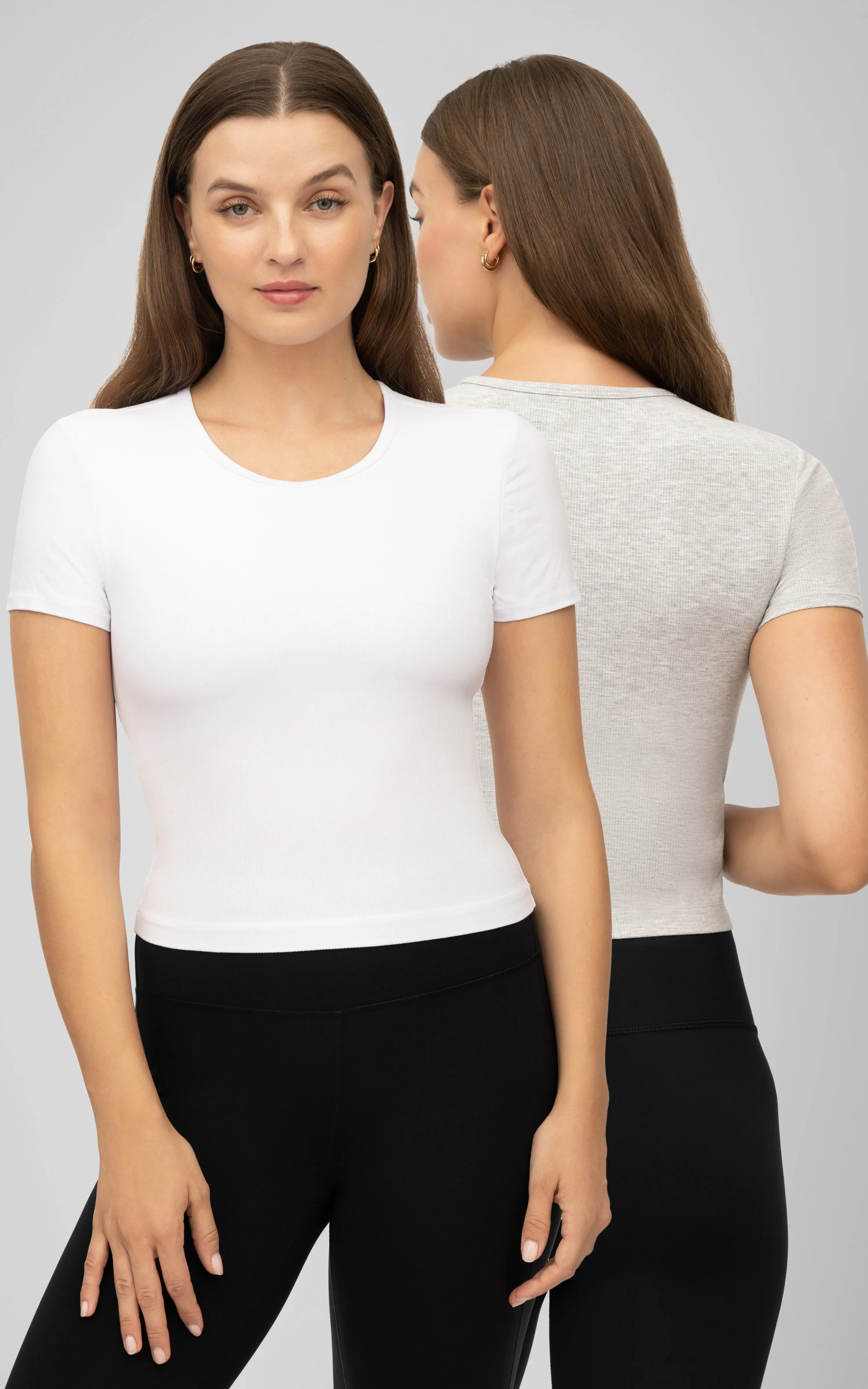 2 PK Heavenly Rib Short Sleeve Shirt