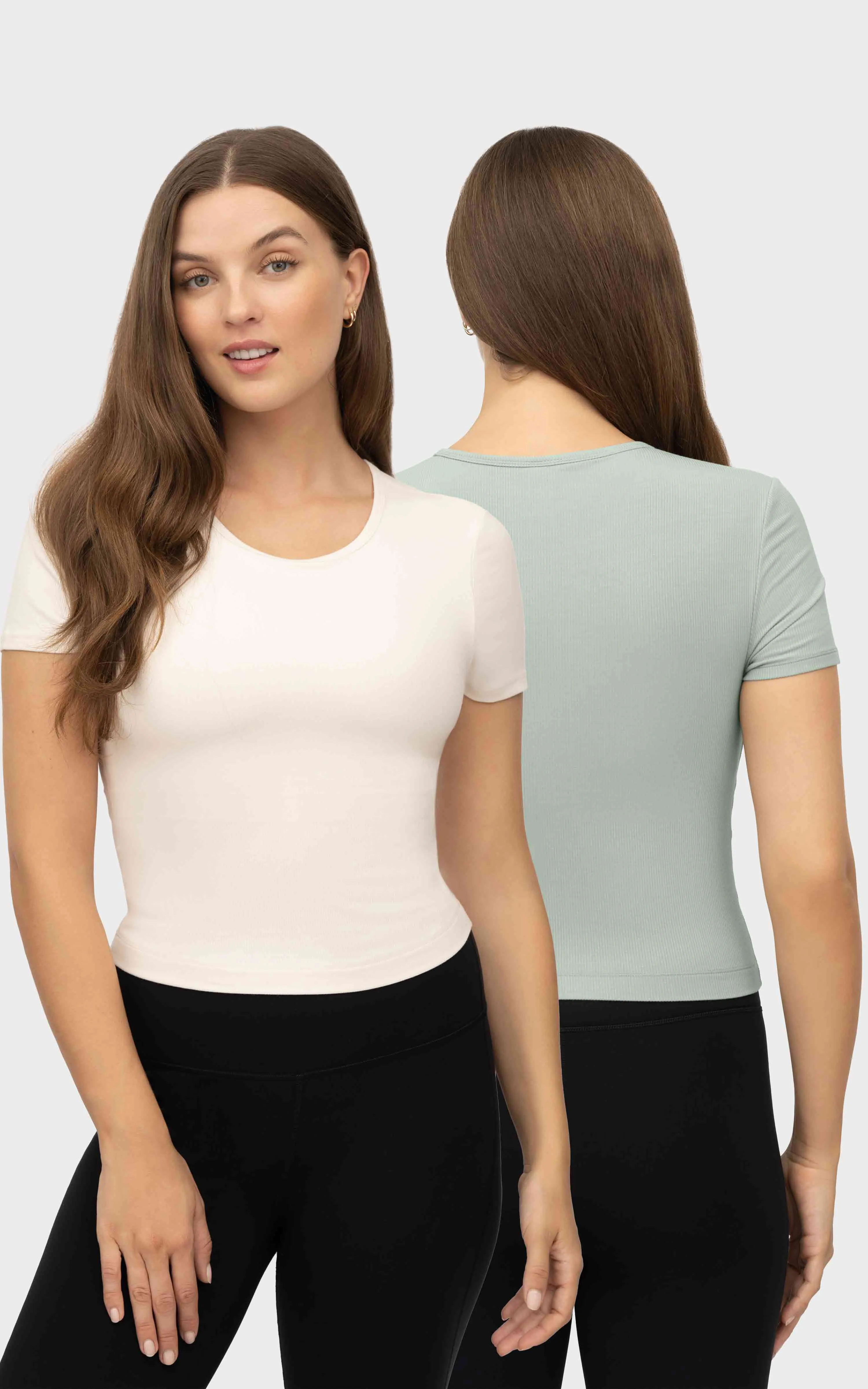 2 PK Heavenly Rib Short Sleeve Shirt