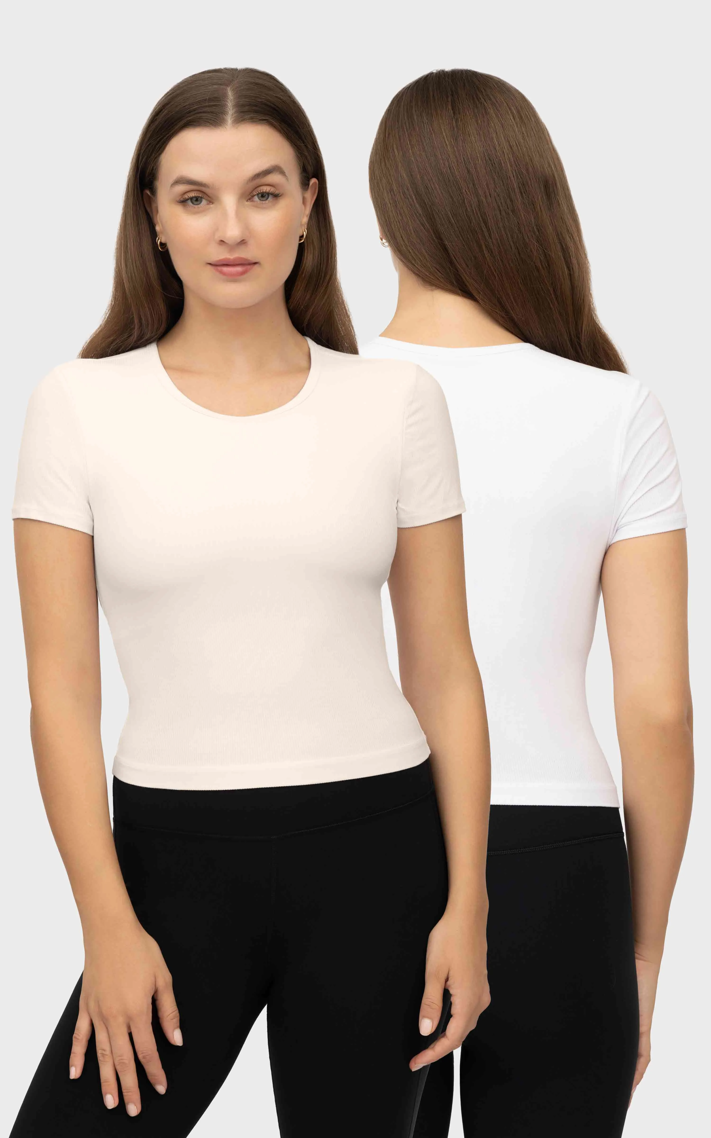 2 PK Heavenly Rib Short Sleeve Shirt