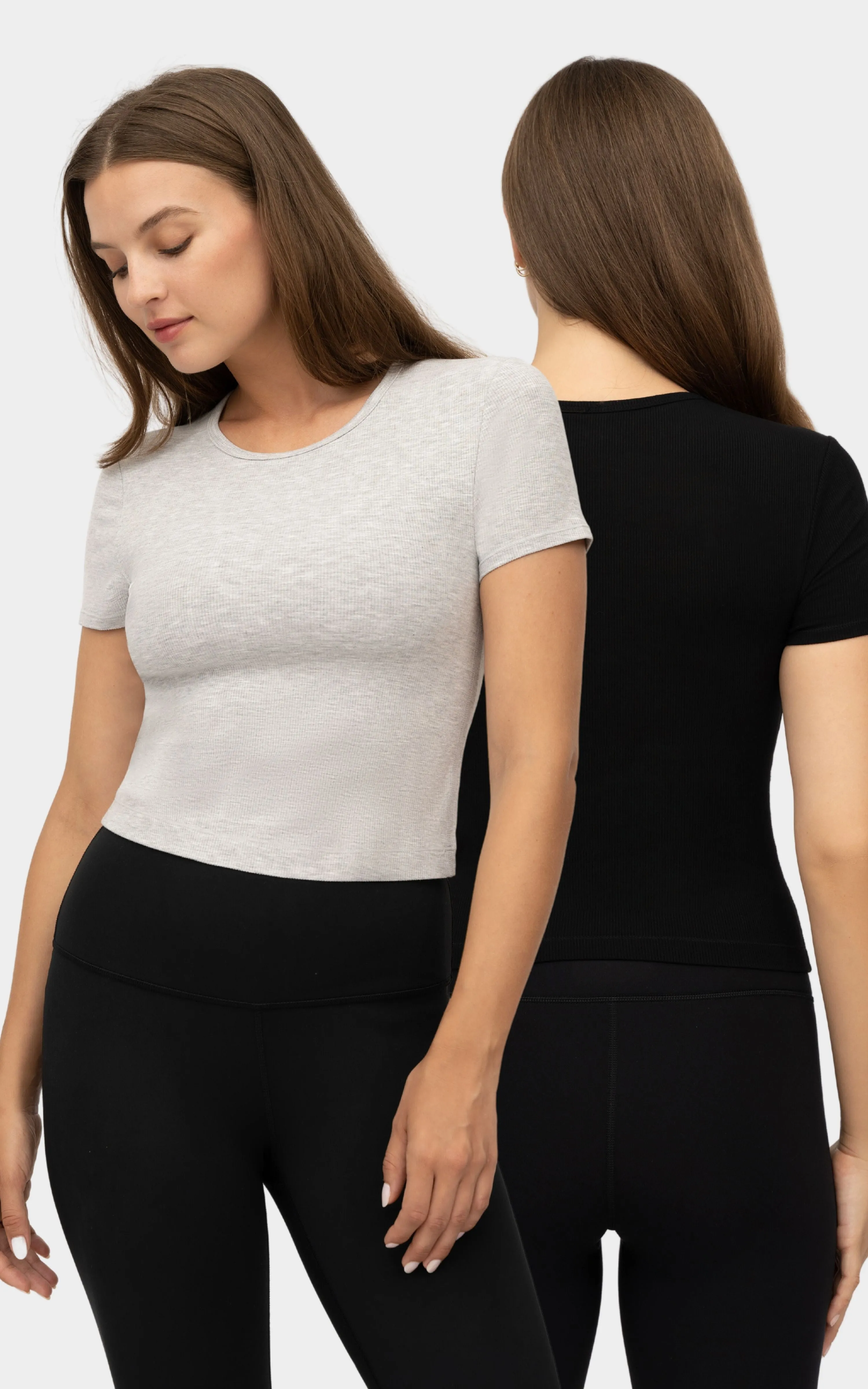 2 PK Heavenly Rib Short Sleeve Shirt
