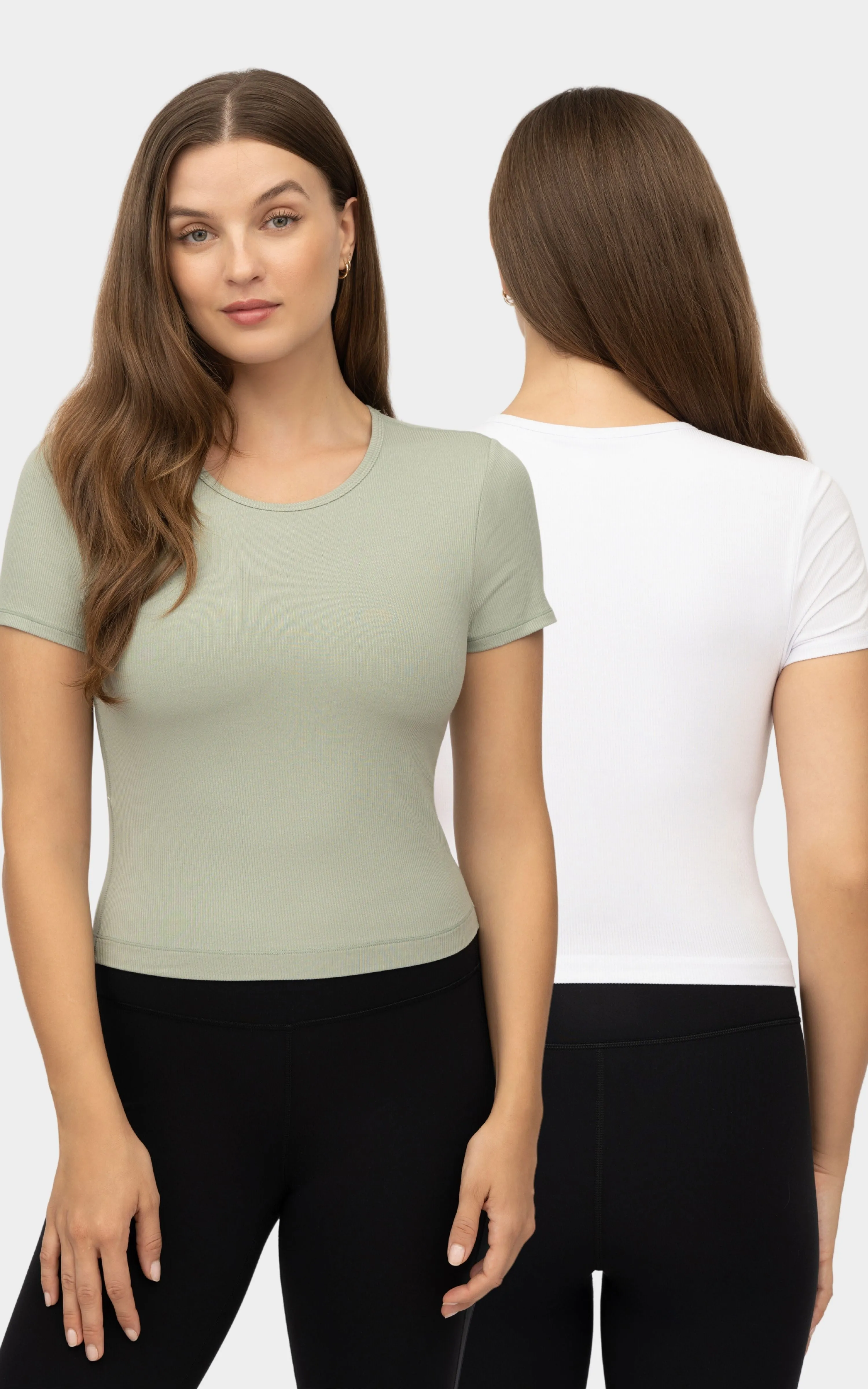 2 PK Heavenly Rib Short Sleeve Shirt