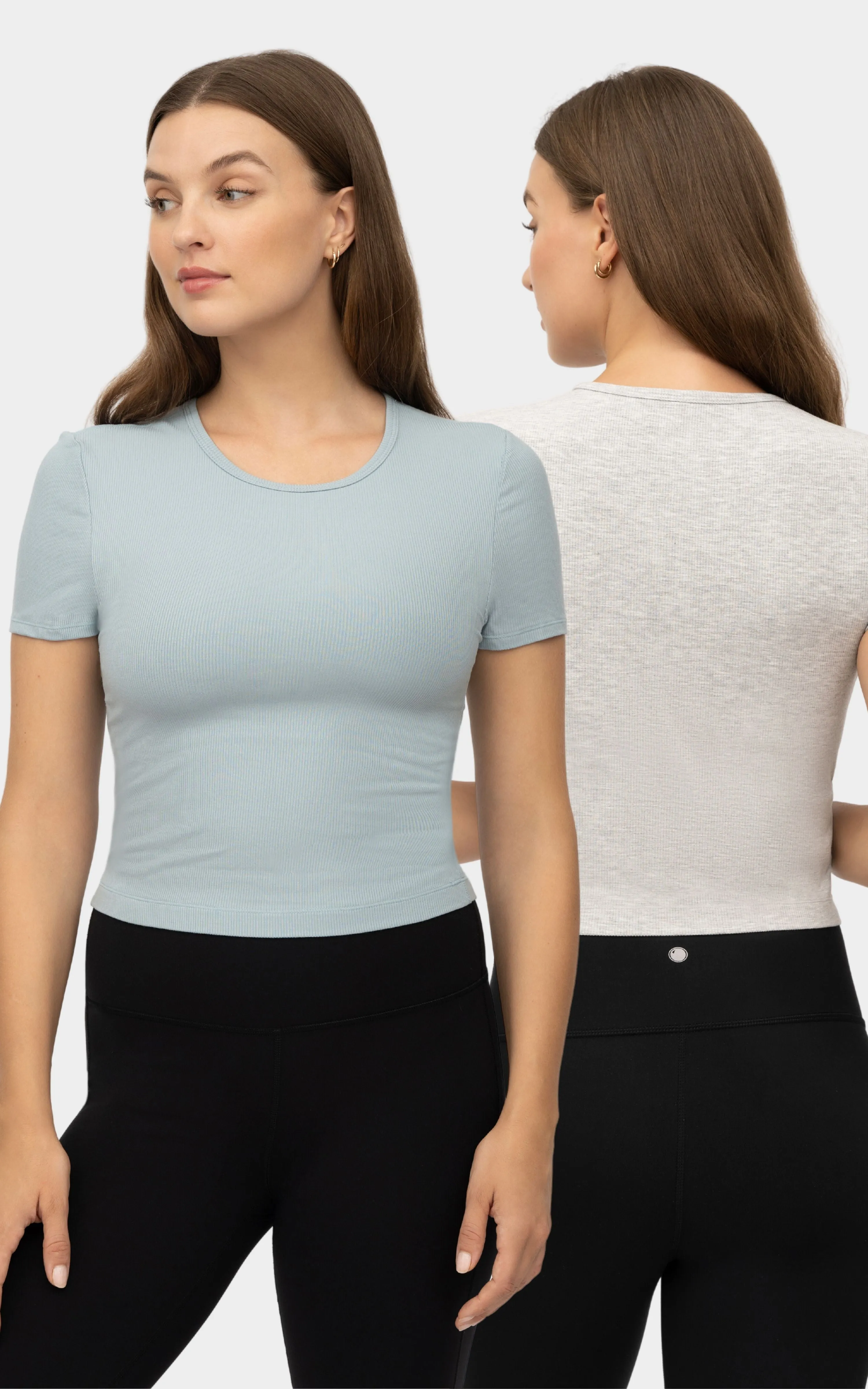 2 PK Heavenly Rib Short Sleeve Shirt