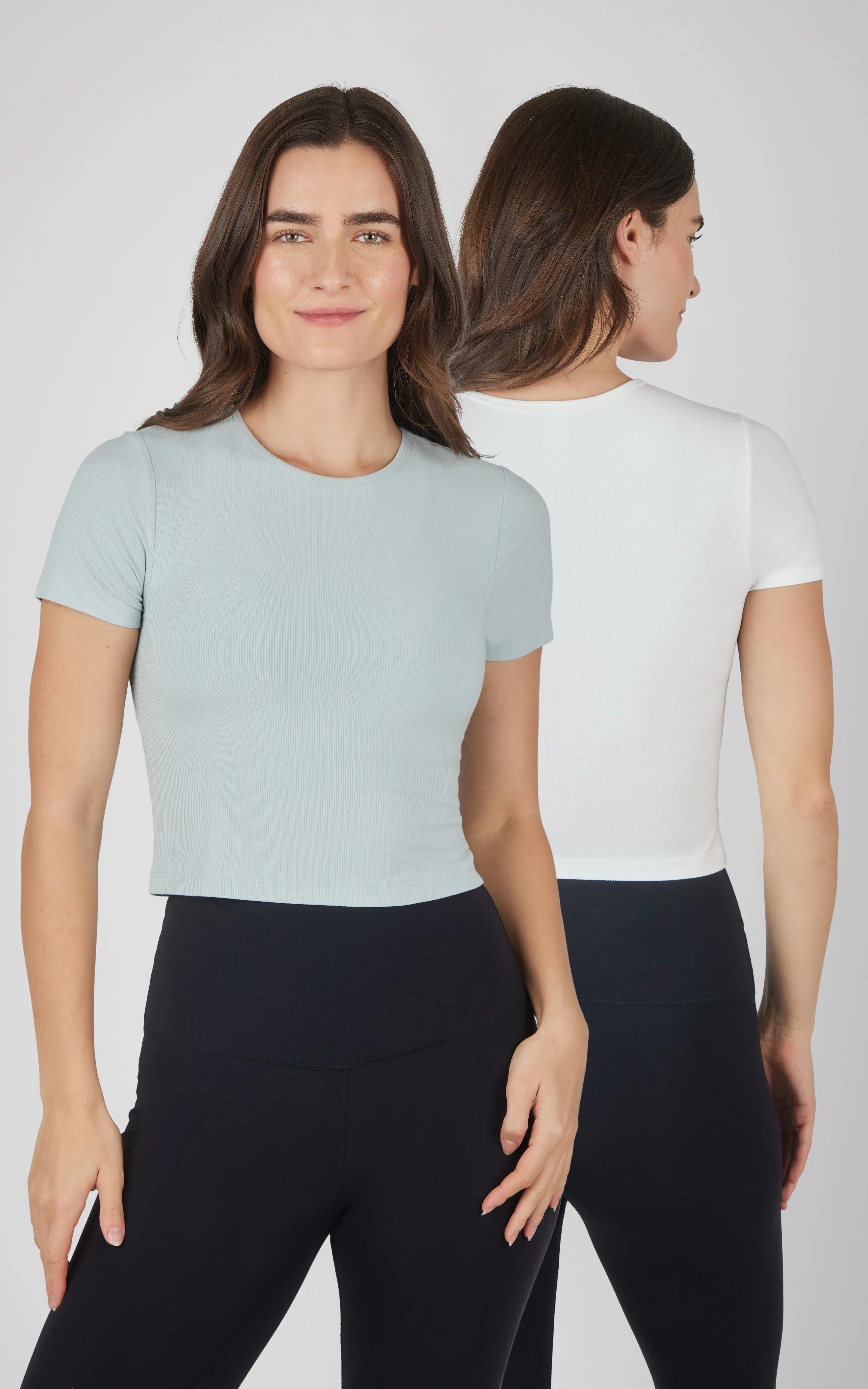 2 PK Heavenly Rib Short Sleeve Shirt