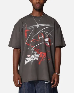 American Thrift Marvel Daredevil Poster Heavy T-Shirt Black Wash
