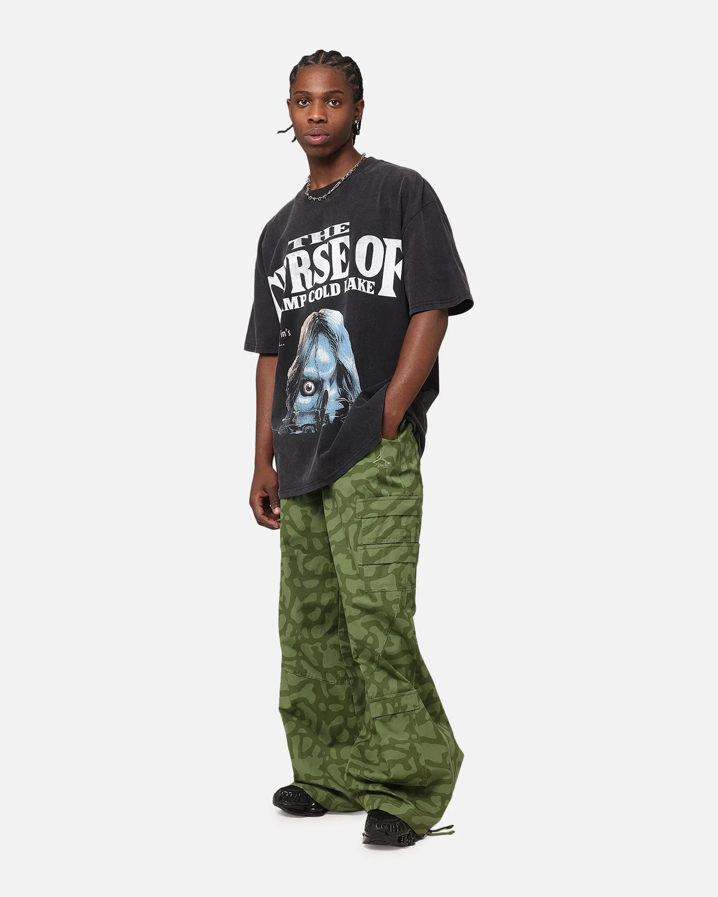 American Thrift X Goosebumps Cold Lake Heavy T-Shirt Vintage Black
