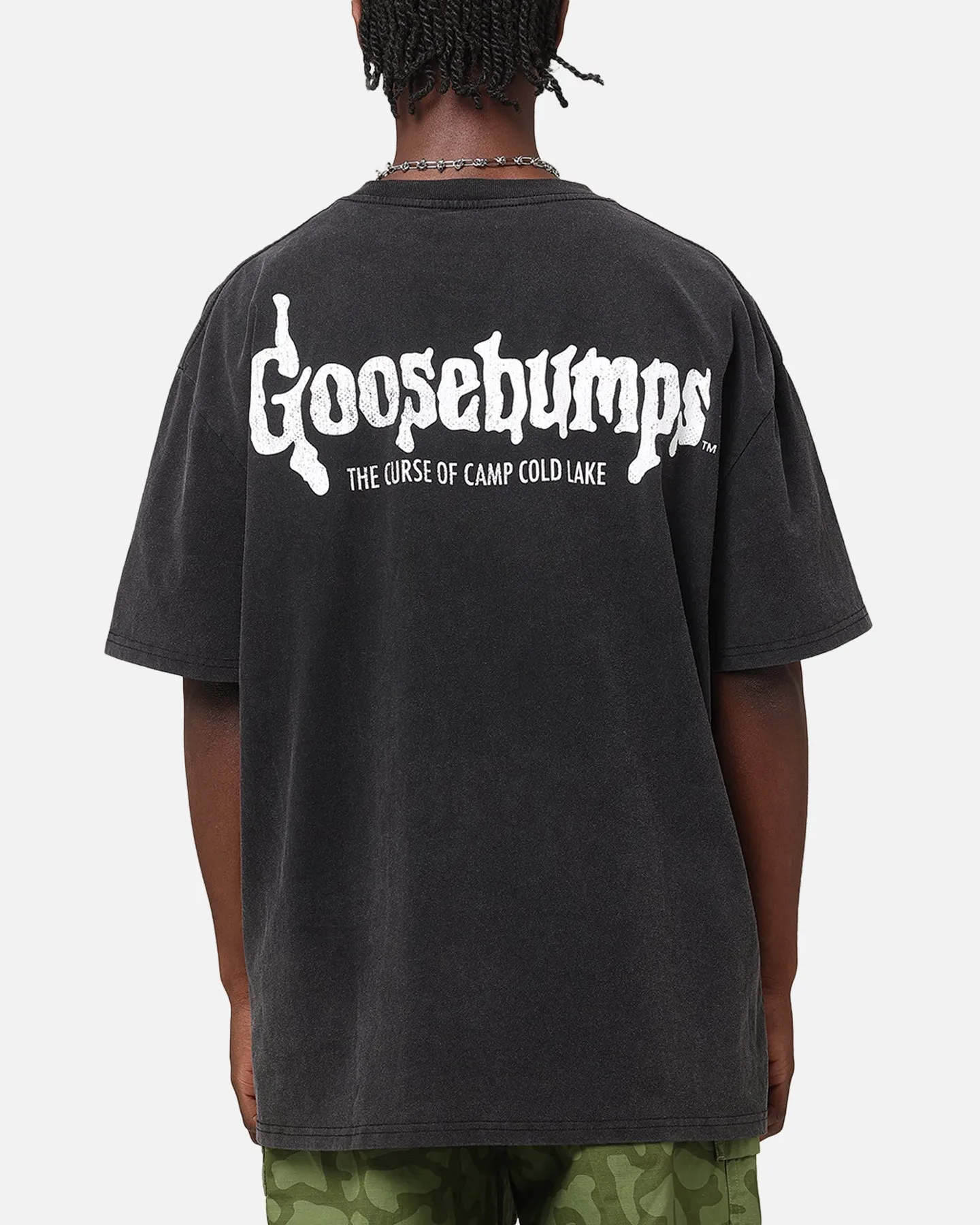 American Thrift X Goosebumps Cold Lake Heavy T-Shirt Vintage Black