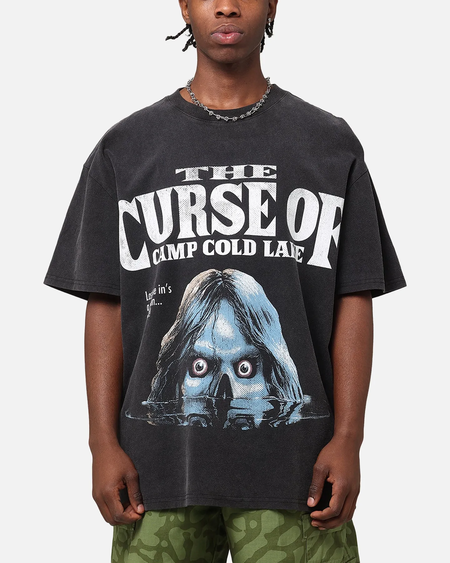 American Thrift X Goosebumps Cold Lake Heavy T-Shirt Vintage Black