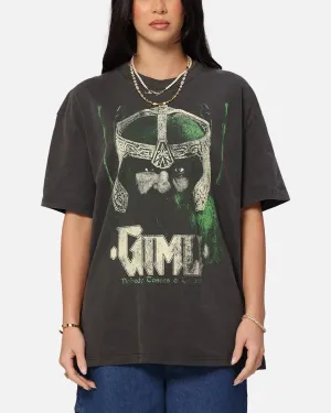 American Thrift X Lord Of The Rings Gimli Toss Heavy T-Shirt Black Wash