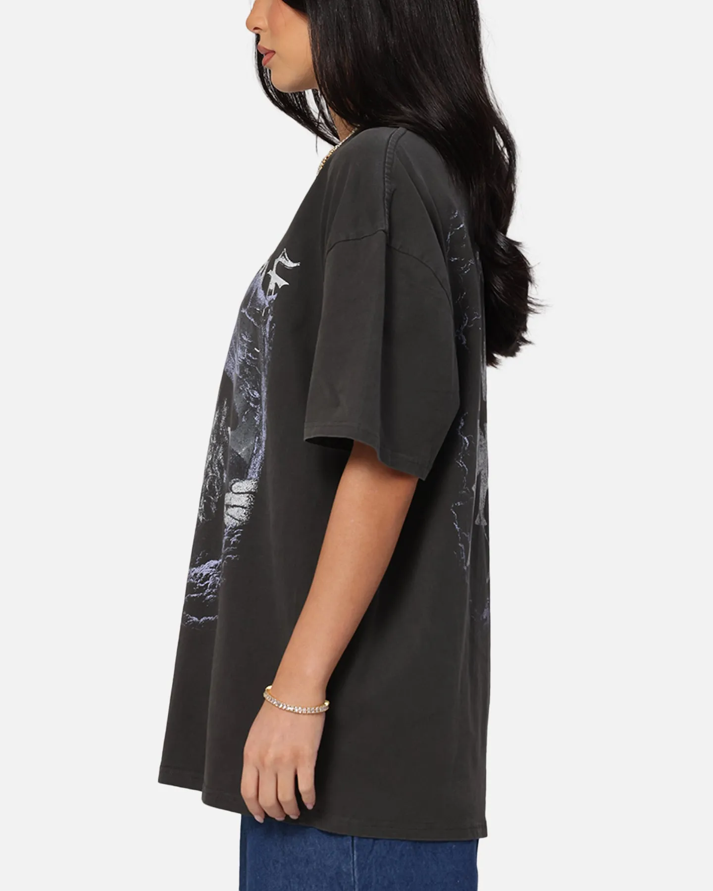 American Thrift X The Lord Of The Rings Gandalf Heavy T-Shirt Black Wash