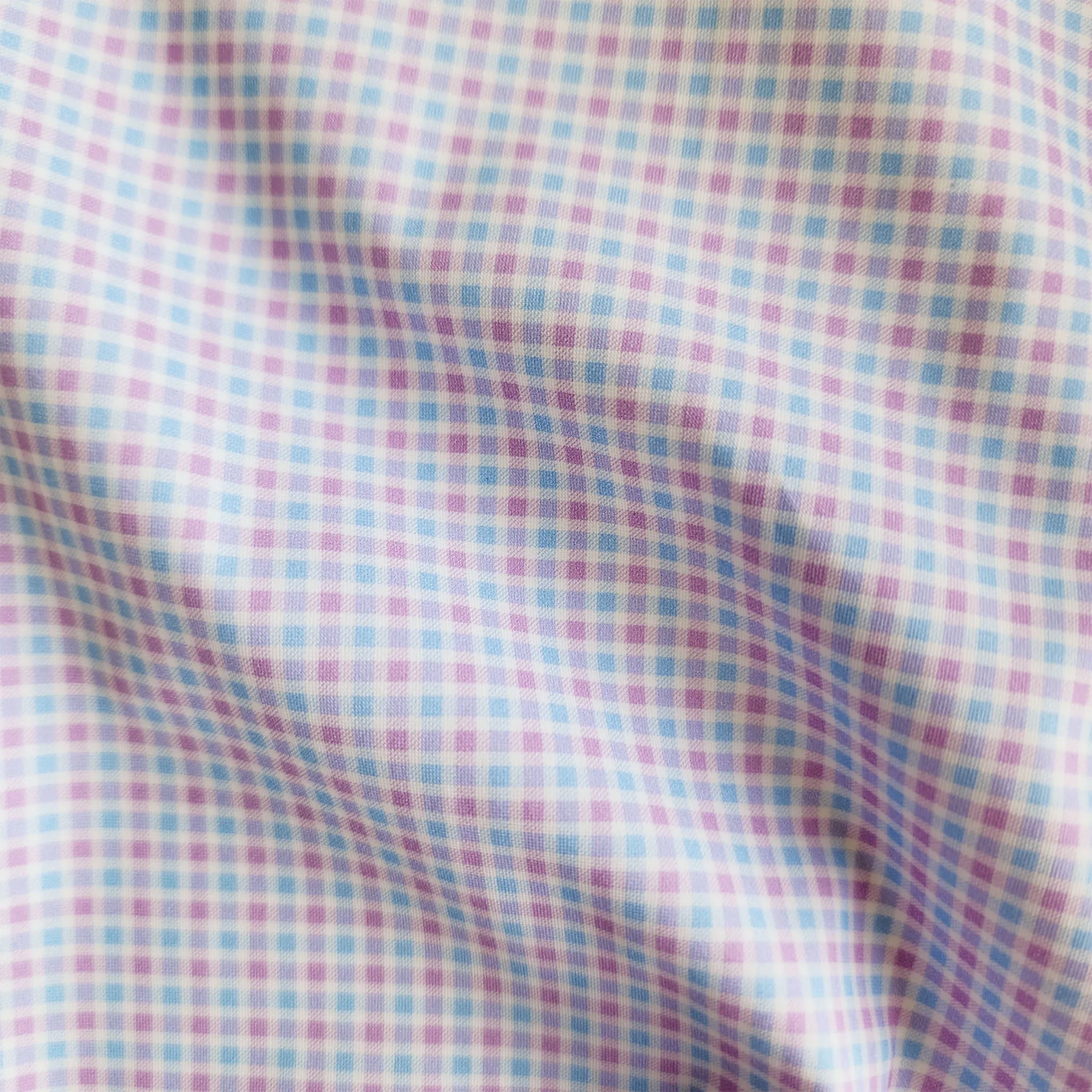 Apex Performance Dress Shirt Lavender and Blue Multi Gingham