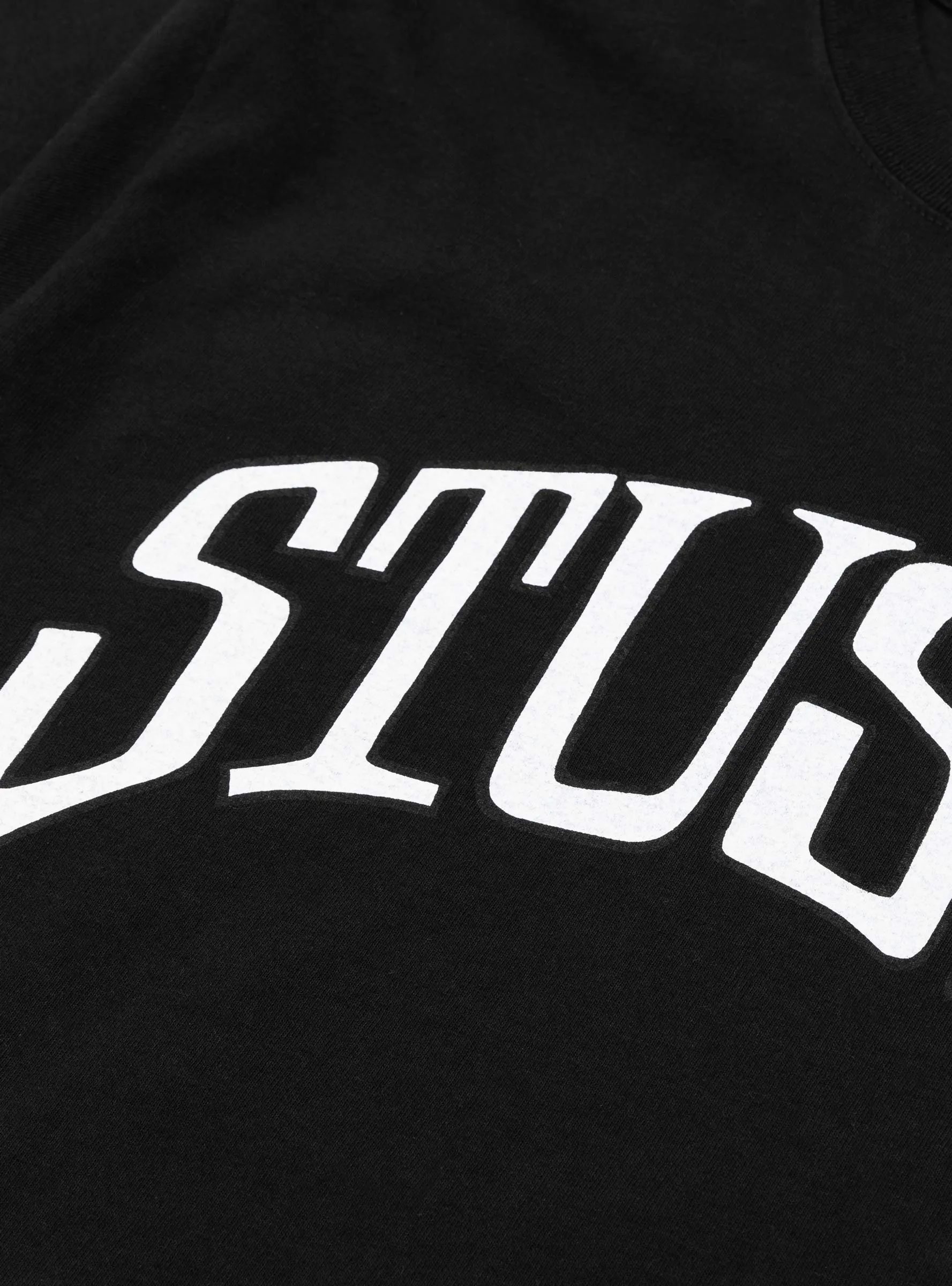 Arched Pigment Dyed Tee Black