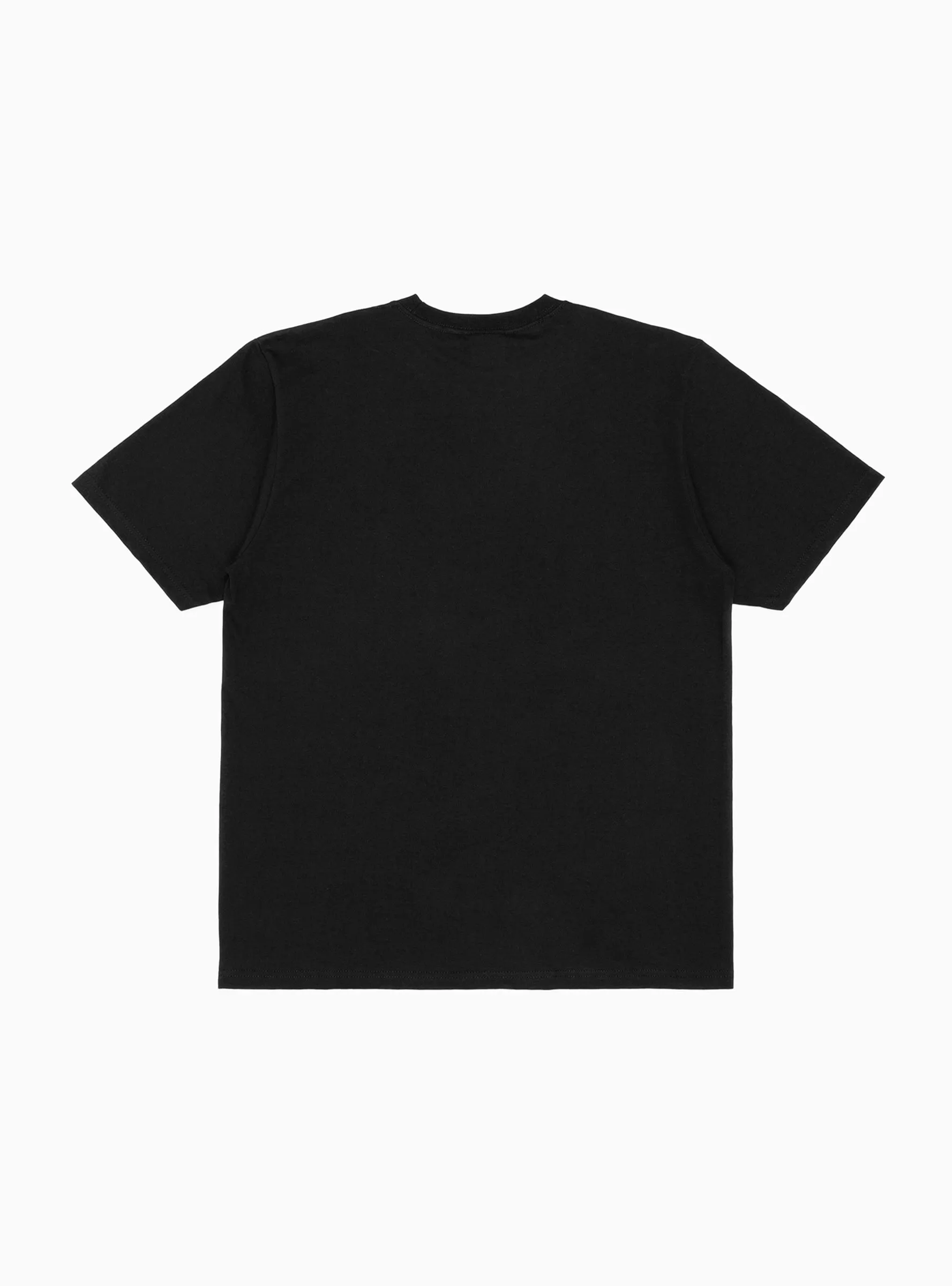 Arched Pigment Dyed Tee Black