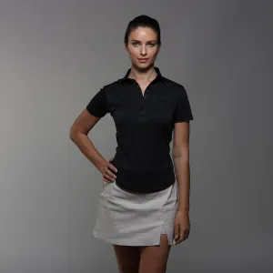 Arrow McLaren Women's Cap Sleeve Semi Spread Polo Black