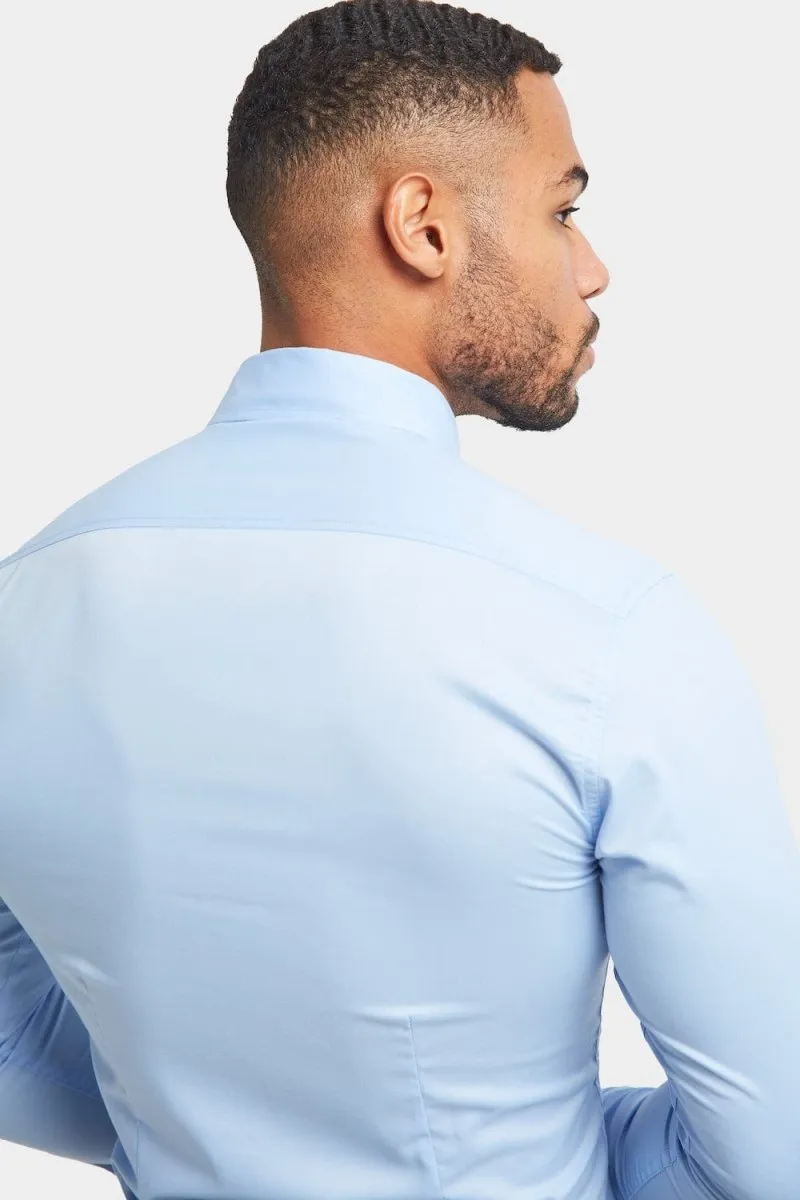 Athletic Fit Dress Shirt in Light Blue