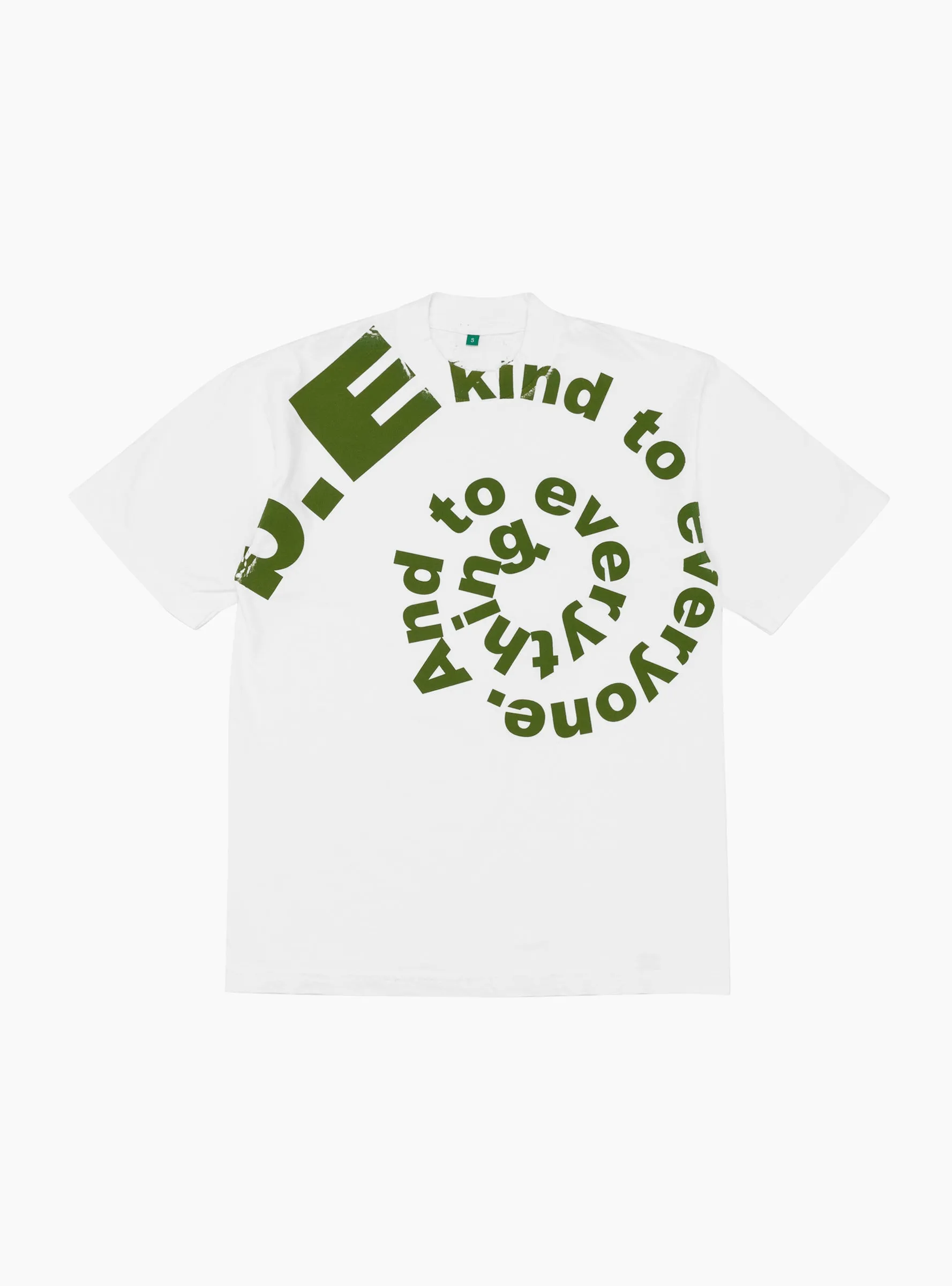b.E Kind Swirl T-Shirt White