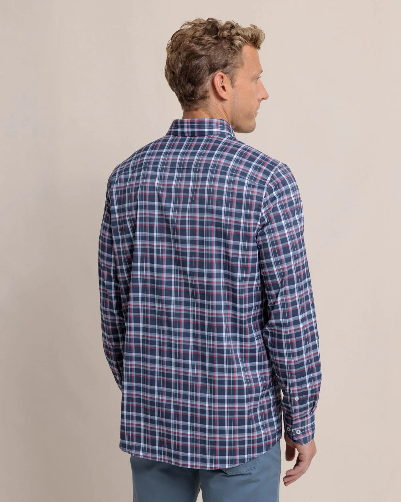 Bellinger Intercoastal Plaid Long Sleeve Sport Shirt