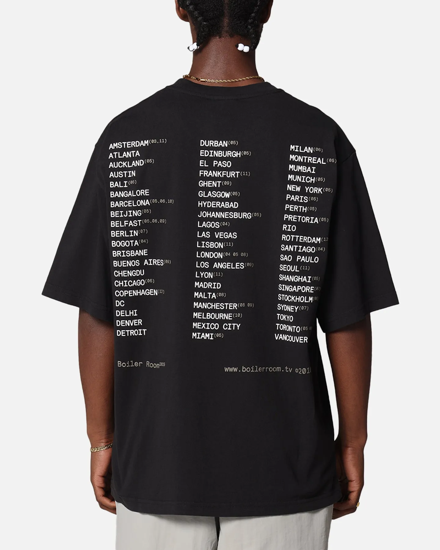 Boiler Room World Tour T-Shirt Black