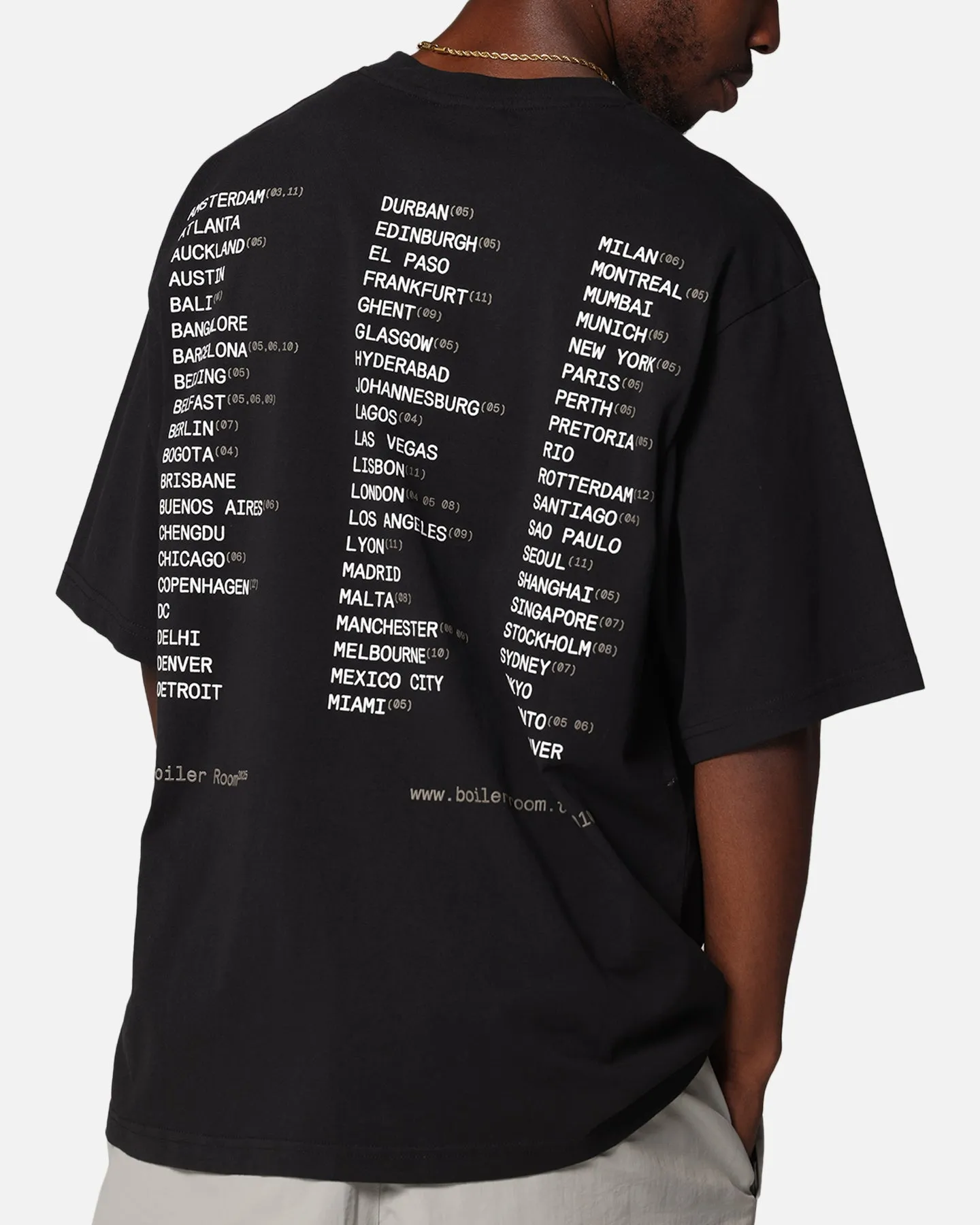 Boiler Room World Tour T-Shirt Black
