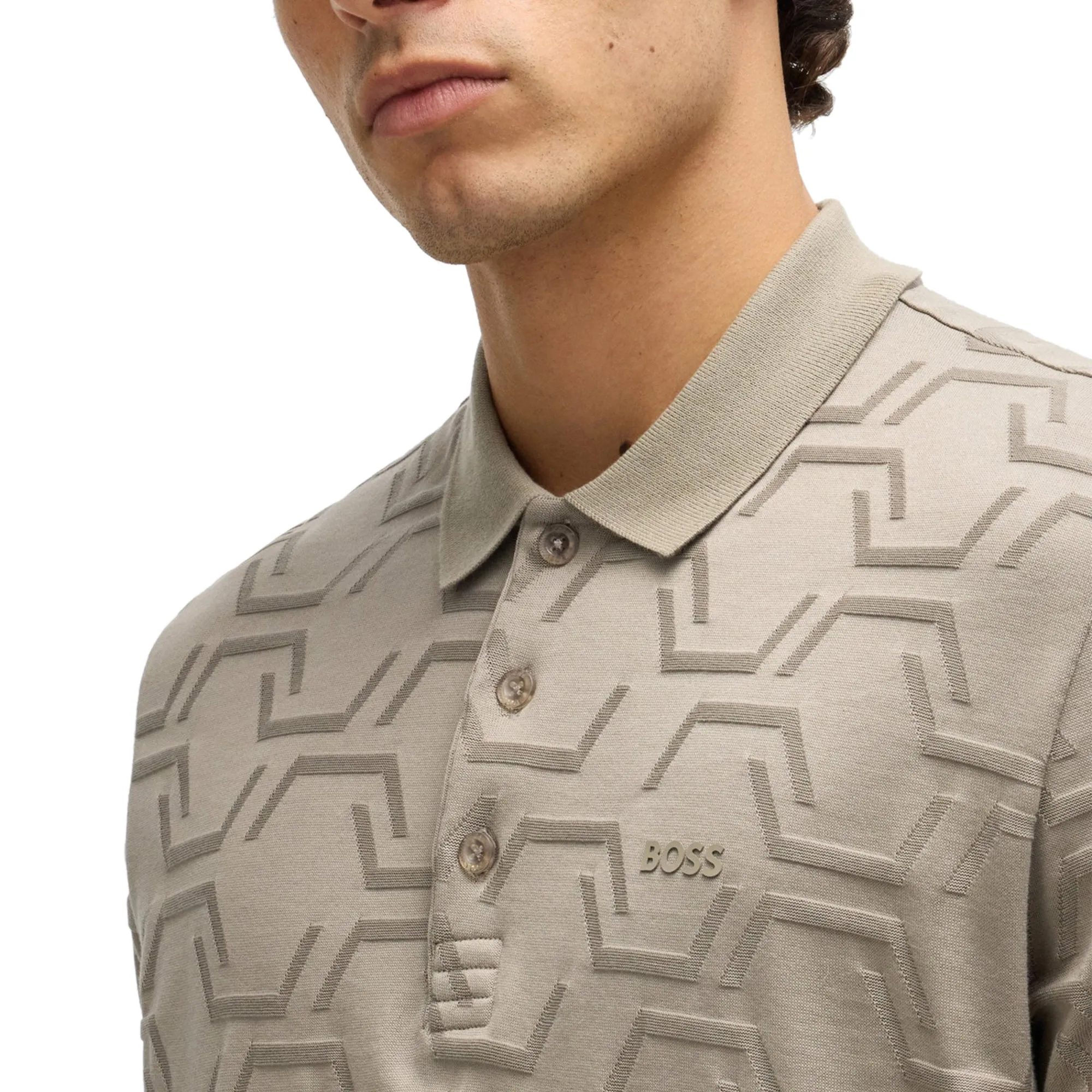 BOSS Paddy HexaQuilt Polo Shirt SP25