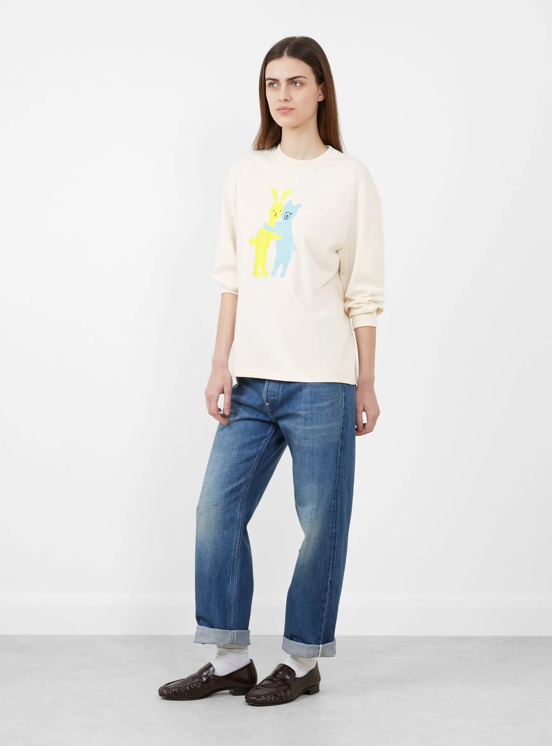 Calin Long Sleeve T-Shirt Light Beige