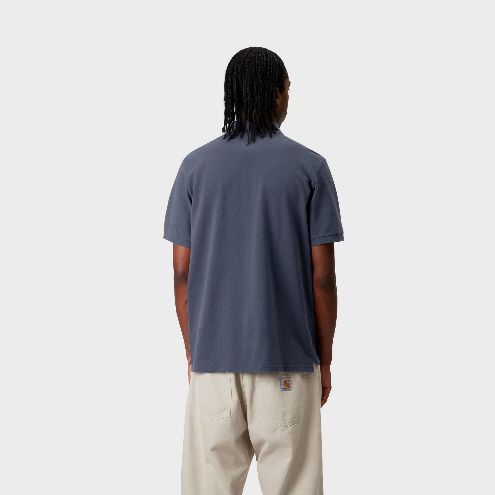 Chase Pique Polo | Dusky Blue