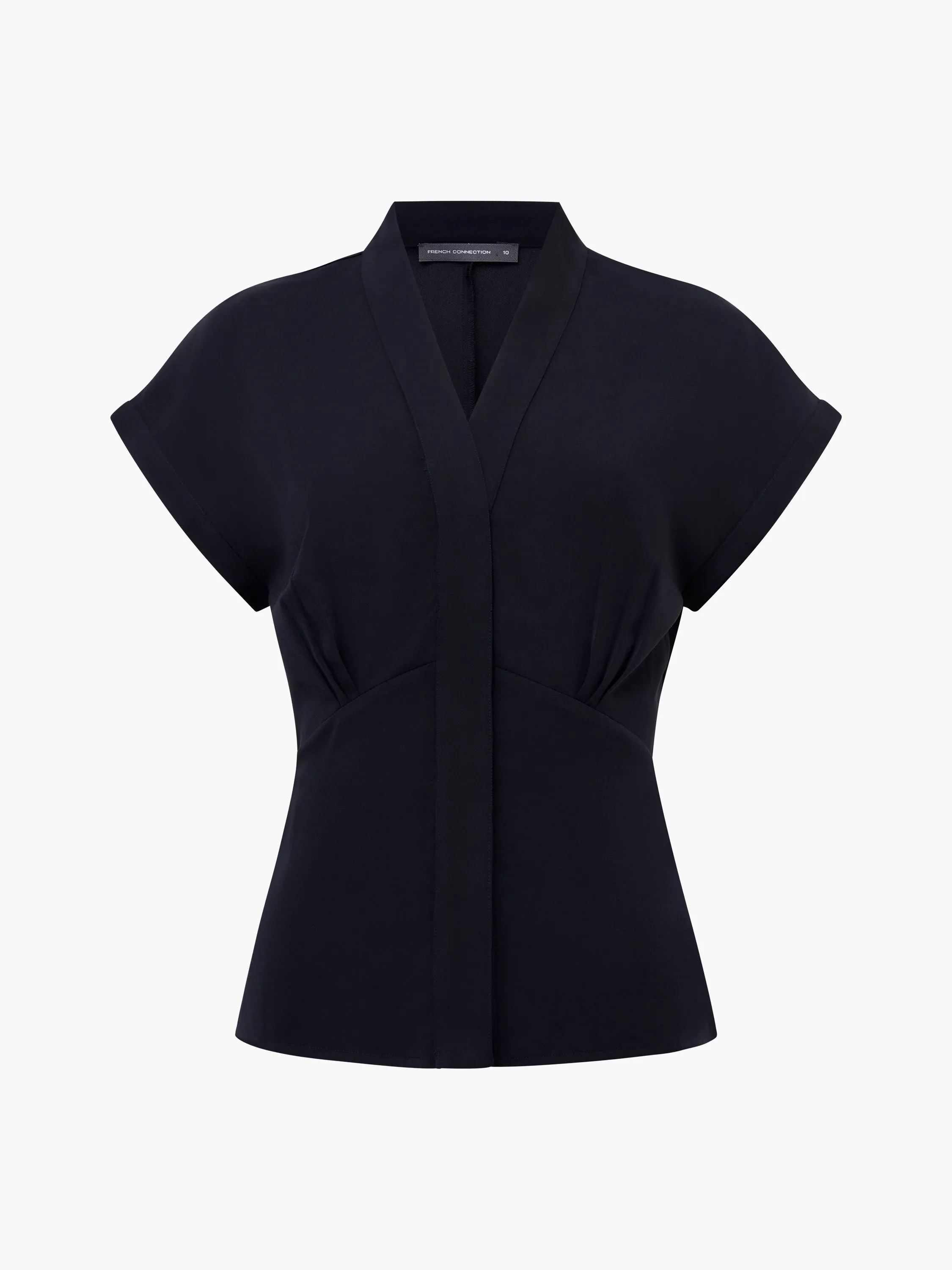 Crepe V Neck Blouse