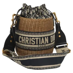 Dior Wicker Shoulder Bag (Pre-Owned)