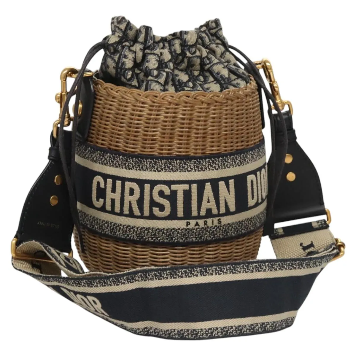 Dior Wicker Shoulder Bag (Pre-Owned)