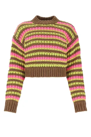 Dsquared2 Chunky Knitted Striped Jumper