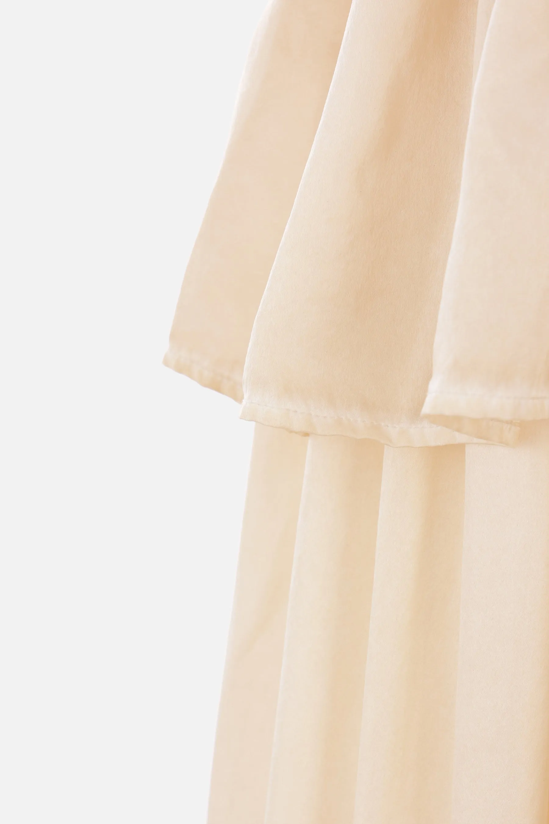 Dudi long dress in jersey and silk