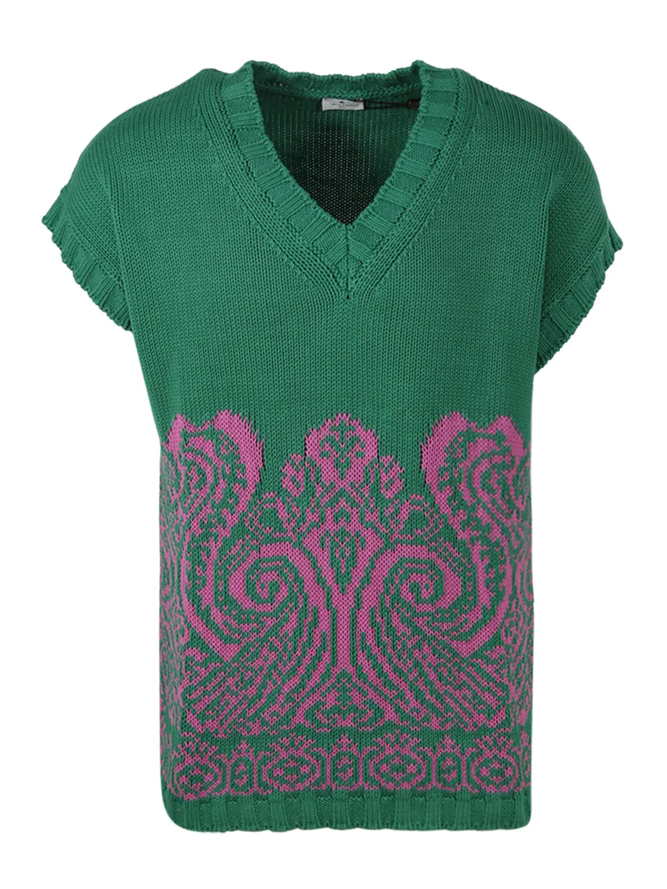 Etro Ribbed V-Neck Vest