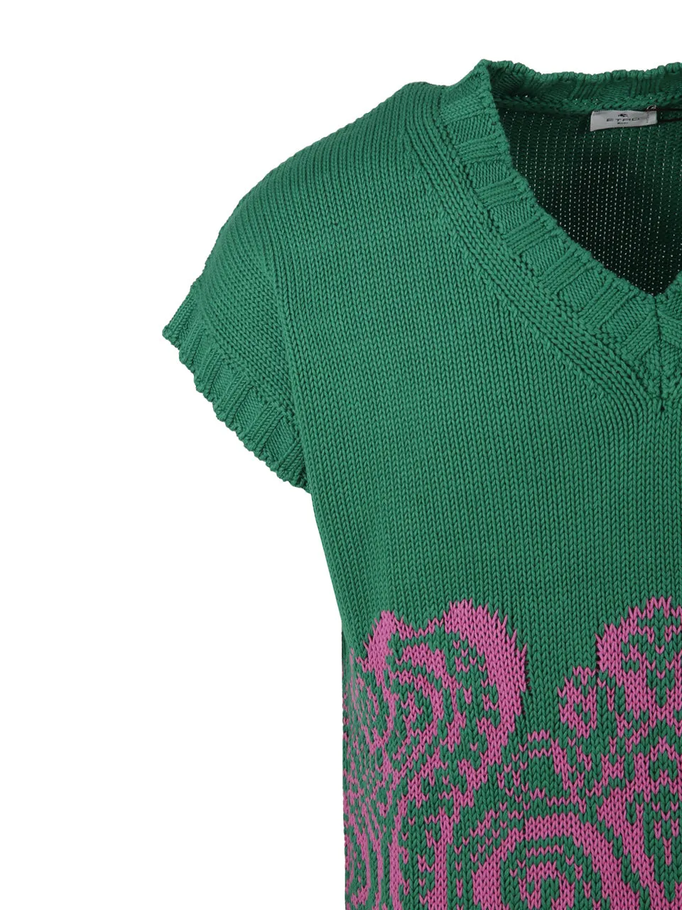 Etro Ribbed V-Neck Vest