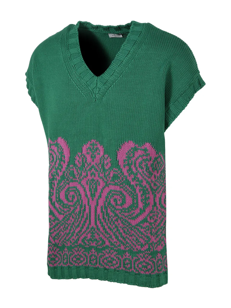 Etro Ribbed V-Neck Vest