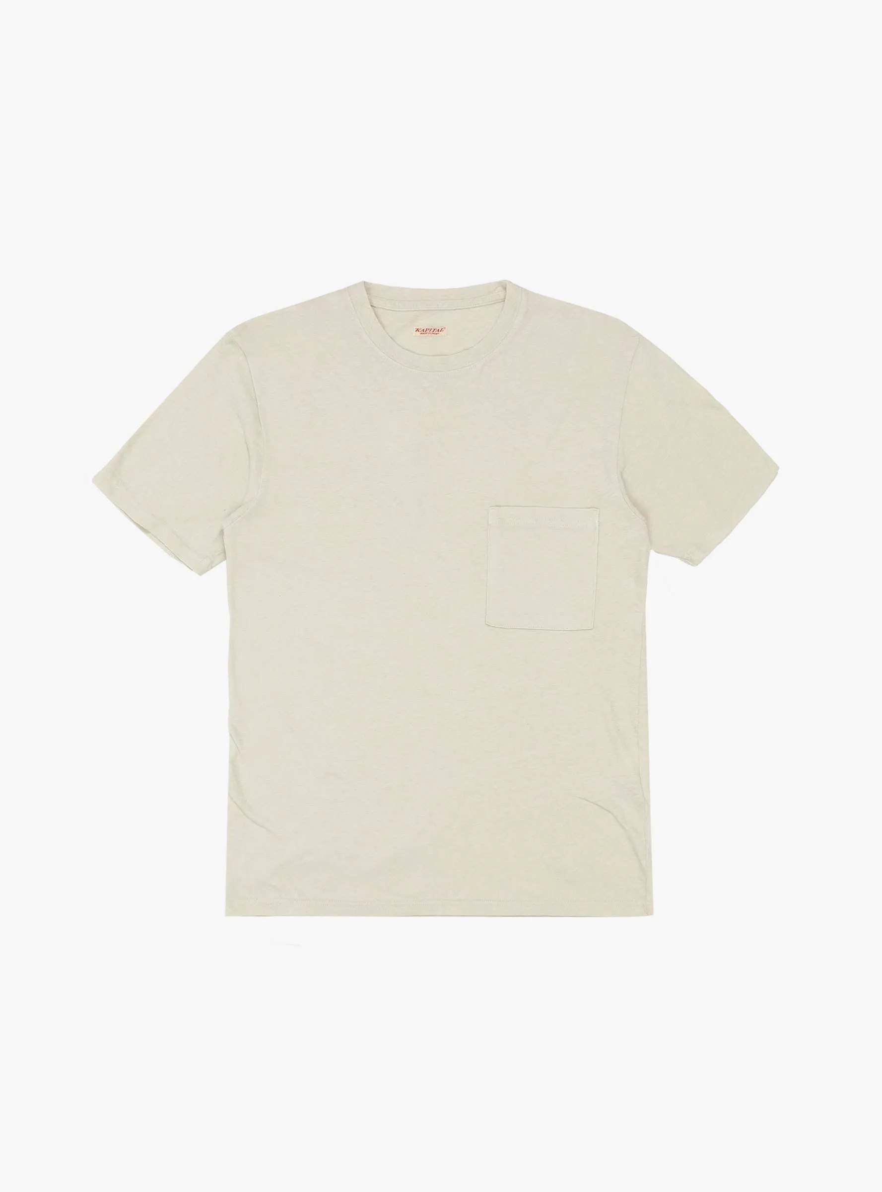 Gauze Jersey Pocket Tee Ivory