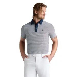 G/FORE Feeder Stripe Fine Tech Jersey Polo Shirt