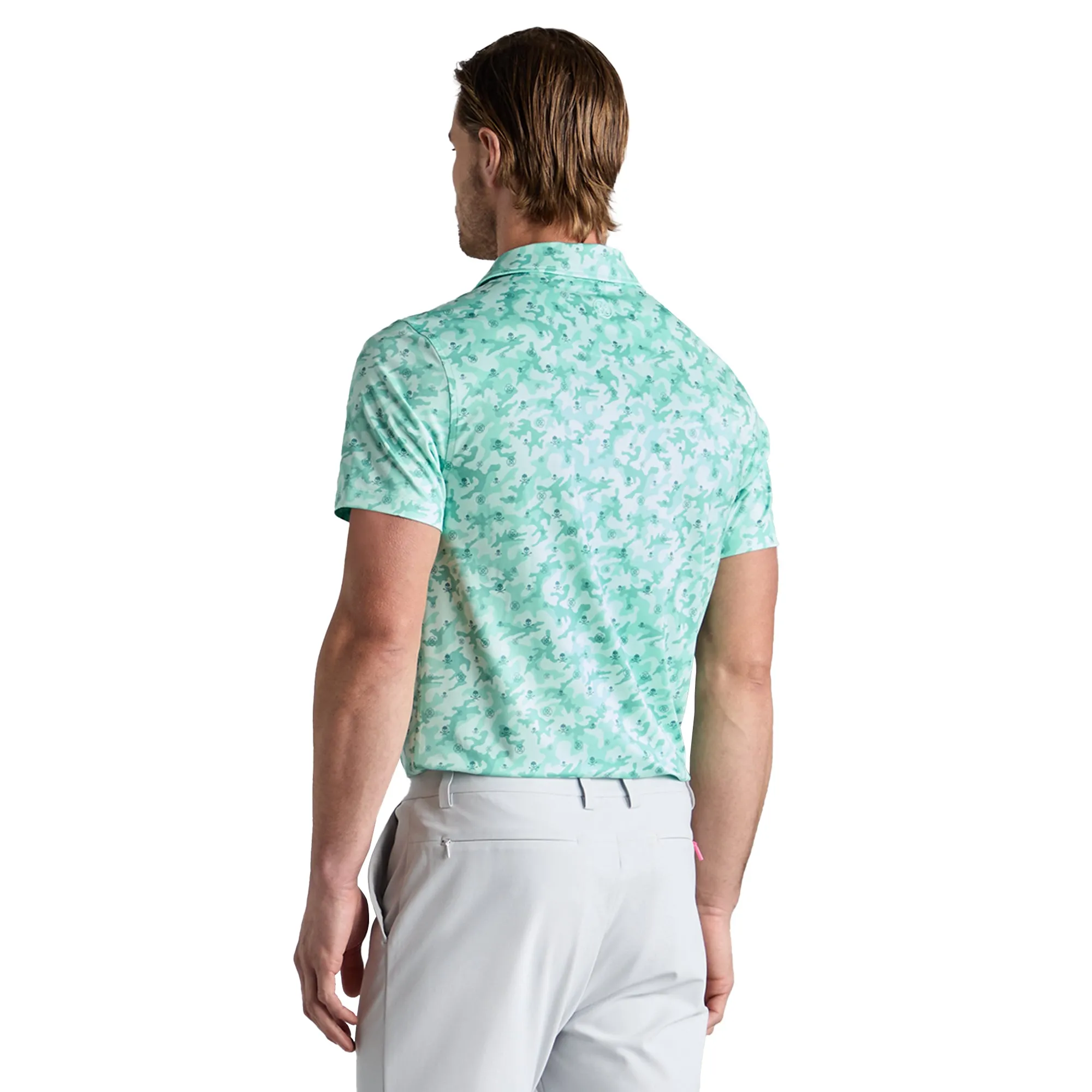 G/FORE Mapped Icon Camo Tech Jersey Polo Shirt