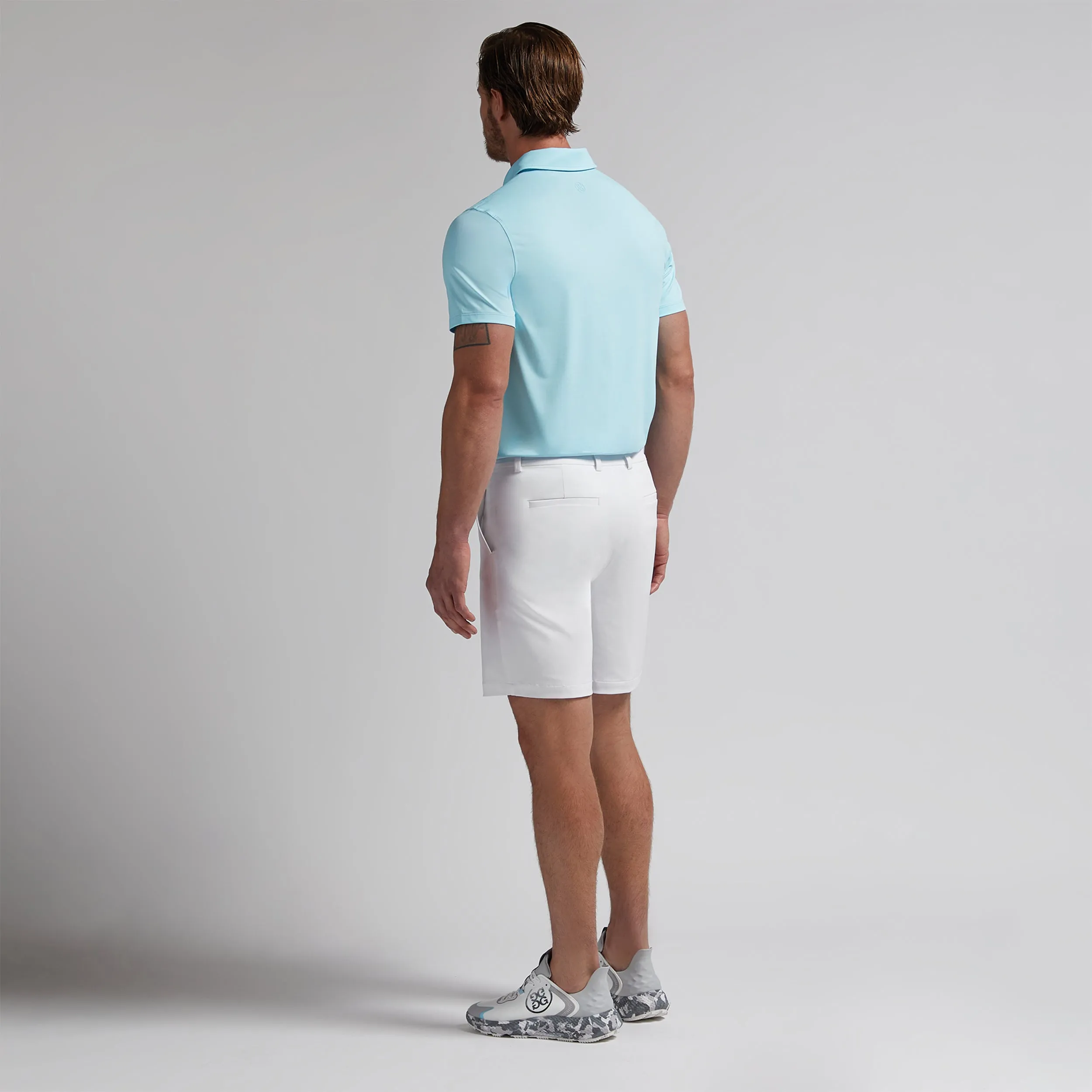 G/FORE Melange Ice Nylon Polo Shirt