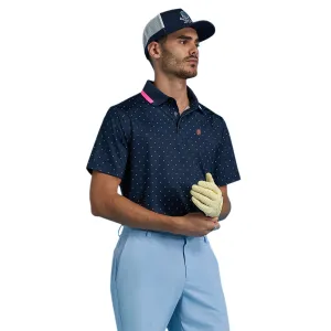 G/FORE Polka Dot Tech Jersey Polo Shirt
