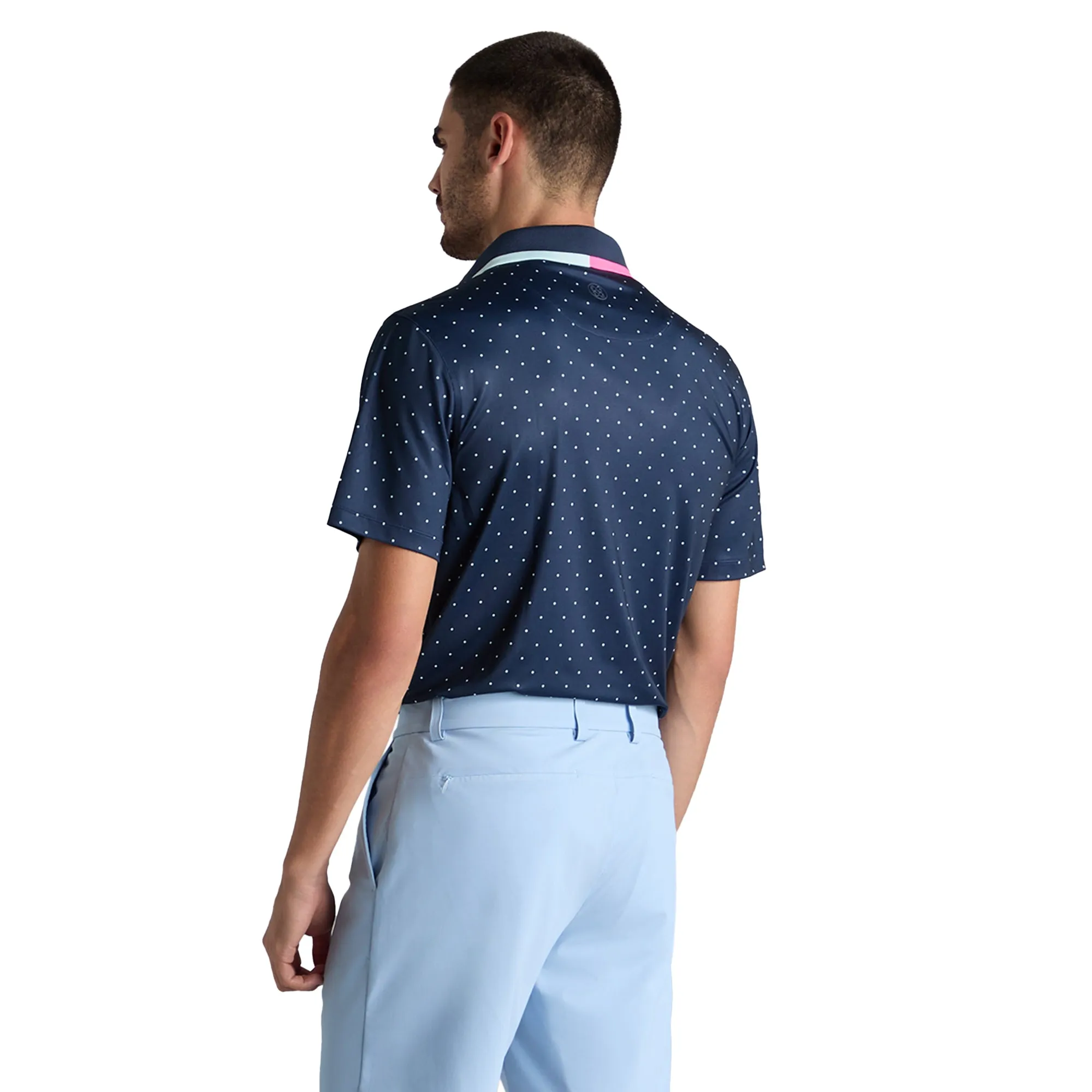 G/FORE Polka Dot Tech Jersey Polo Shirt