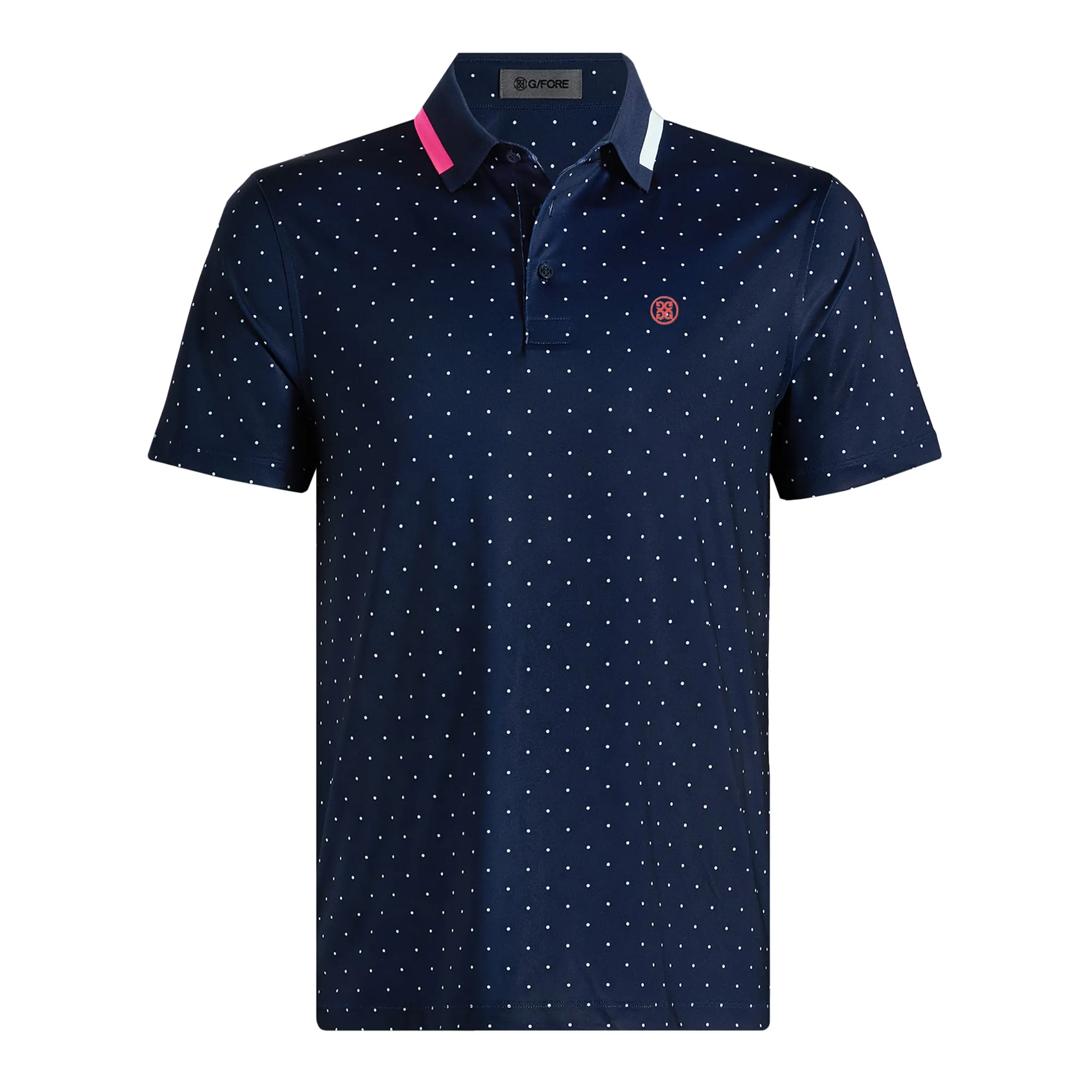 G/FORE Polka Dot Tech Jersey Polo Shirt