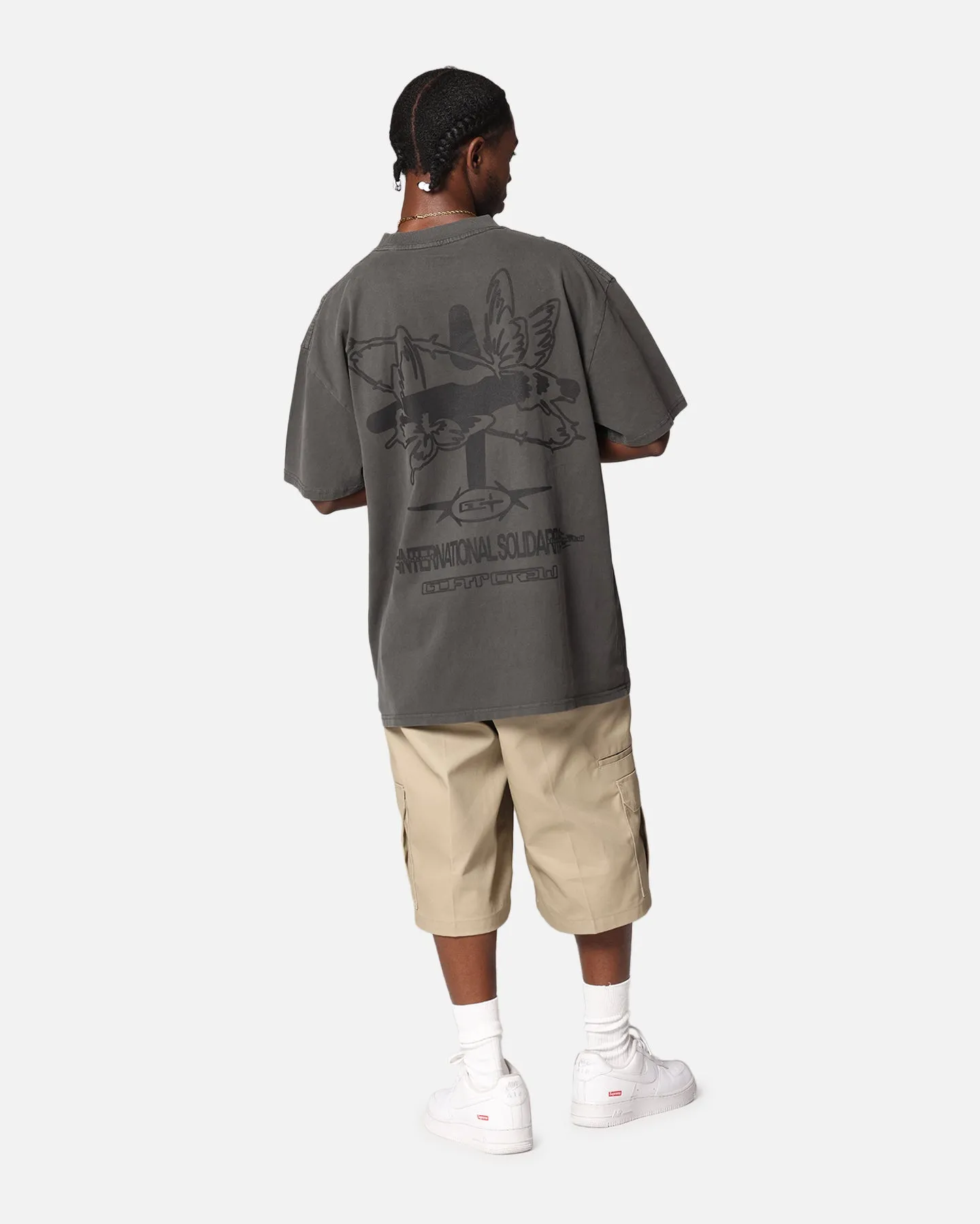 Goat Crew Solidaritry T-Shirt Black Wash