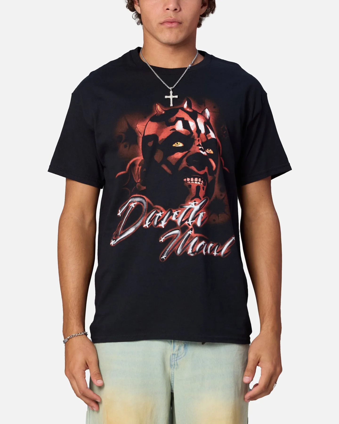 Goat Crew Star Wars Darth Maul Airbrush T-Shirt Black