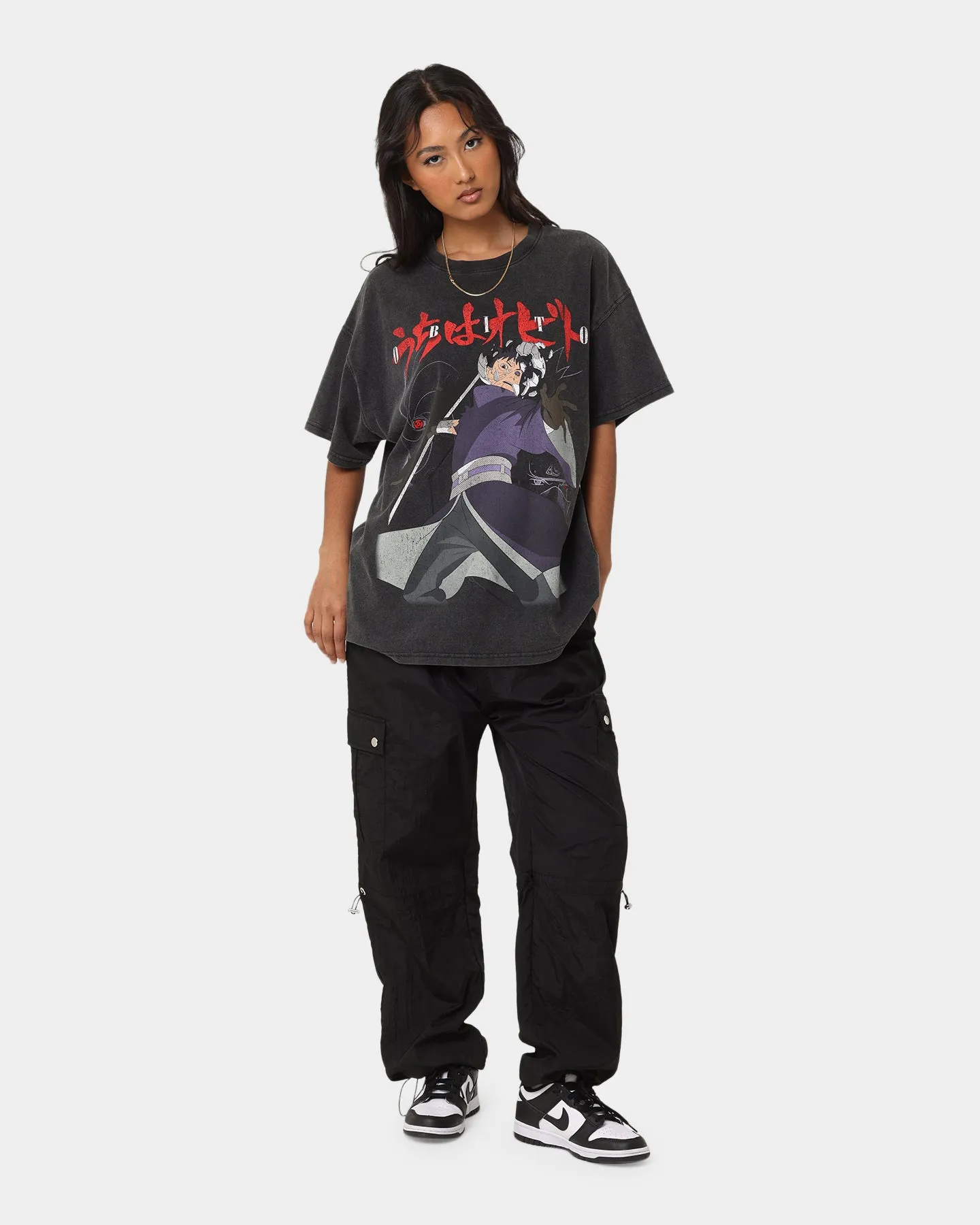 Goat Crew X Naruto Obito Heavyweight Vintage T-Shirt Vintage Black