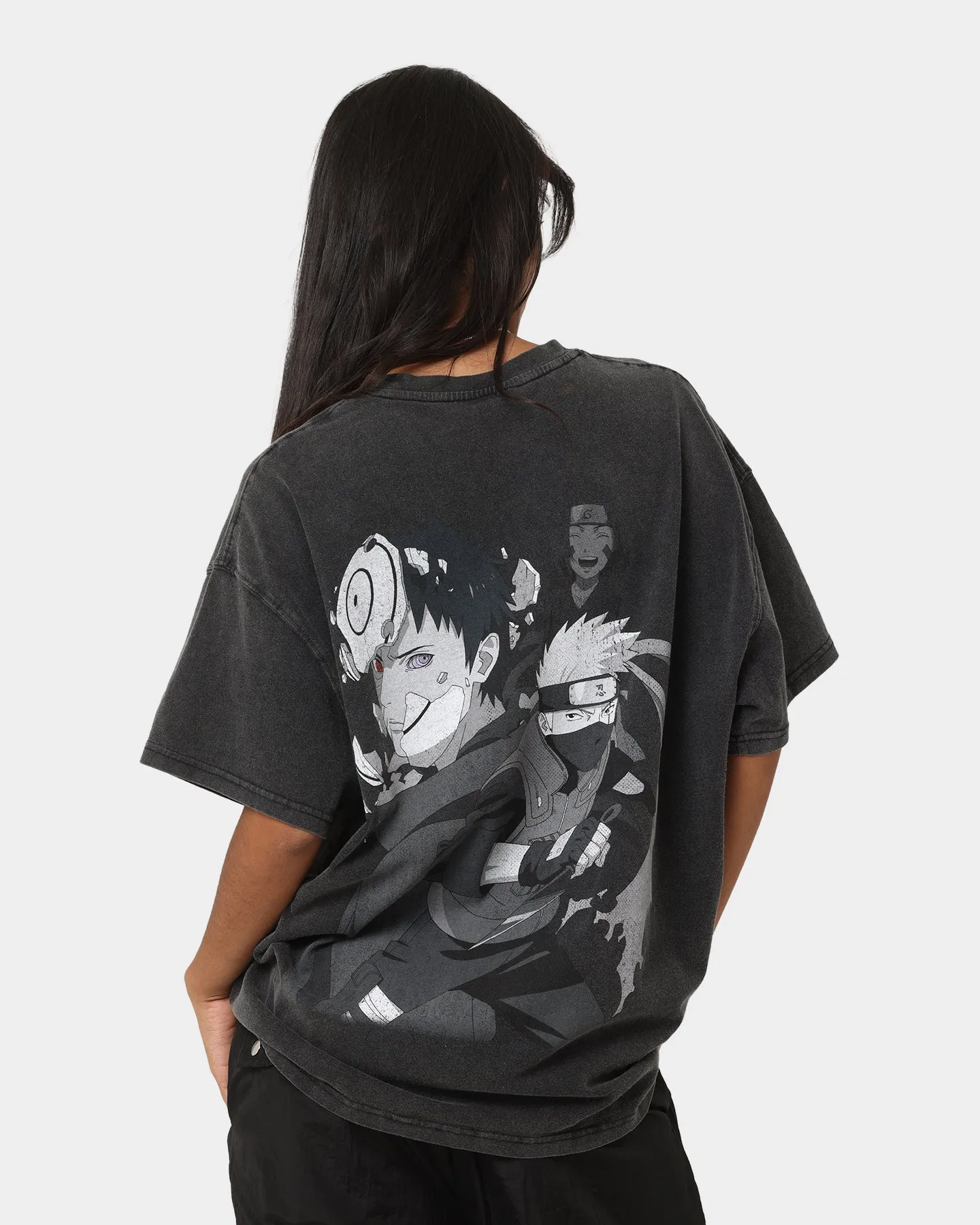 Goat Crew X Naruto Obito Heavyweight Vintage T-Shirt Vintage Black