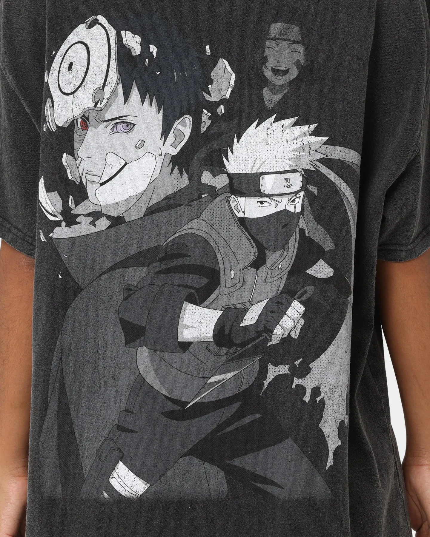 Goat Crew X Naruto Obito Heavyweight Vintage T-Shirt Vintage Black