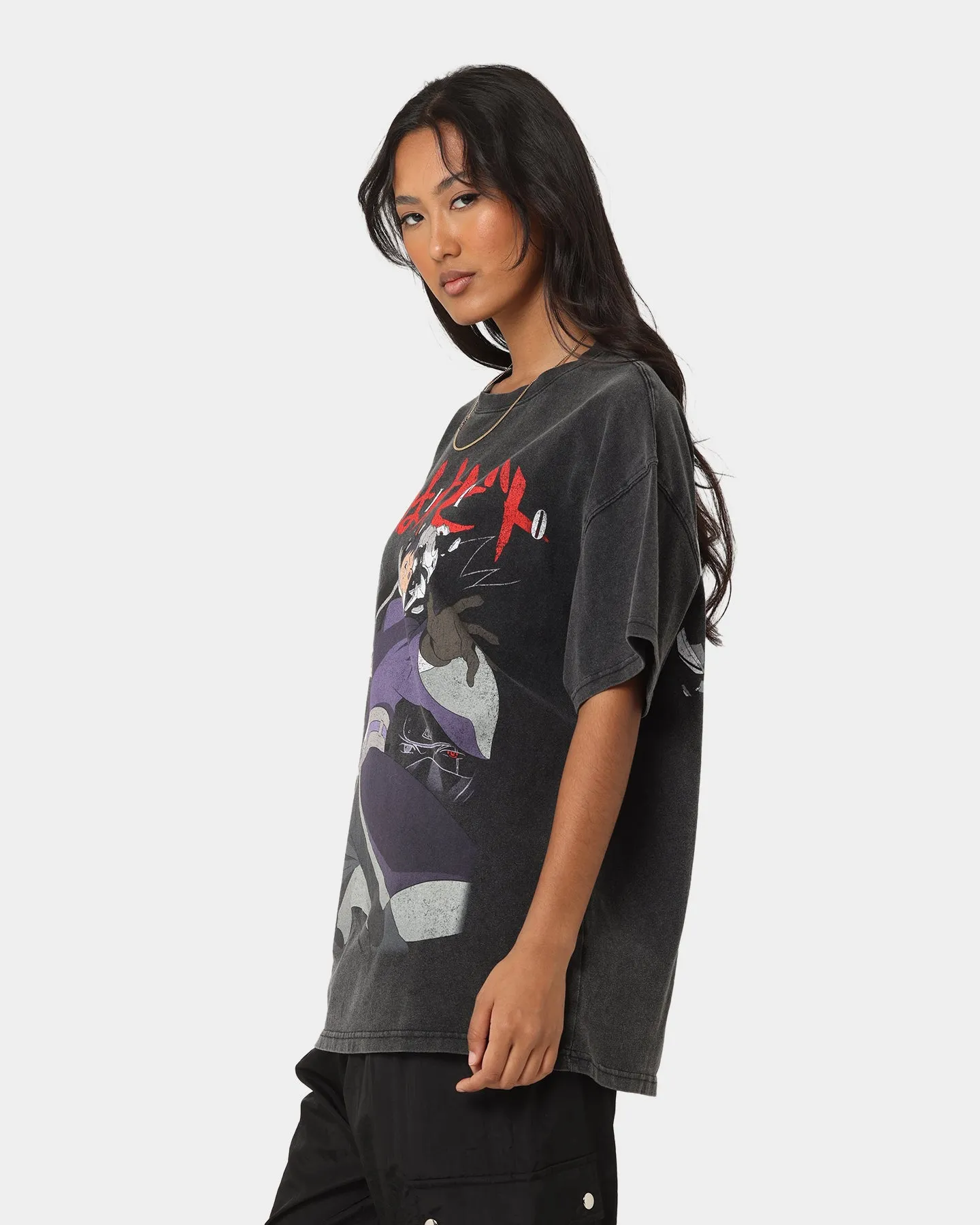 Goat Crew X Naruto Obito Heavyweight Vintage T-Shirt Vintage Black