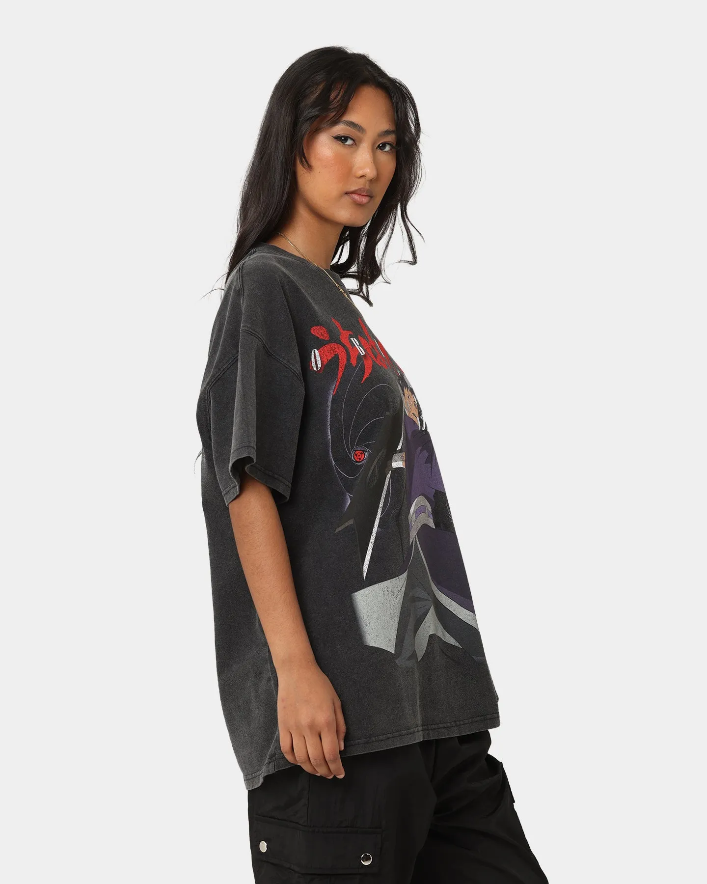 Goat Crew X Naruto Obito Heavyweight Vintage T-Shirt Vintage Black