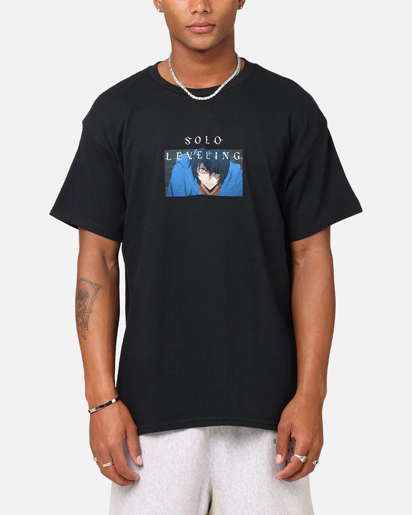 Goat Crew X Solo Leveling Jin Woo T-Shirt Black