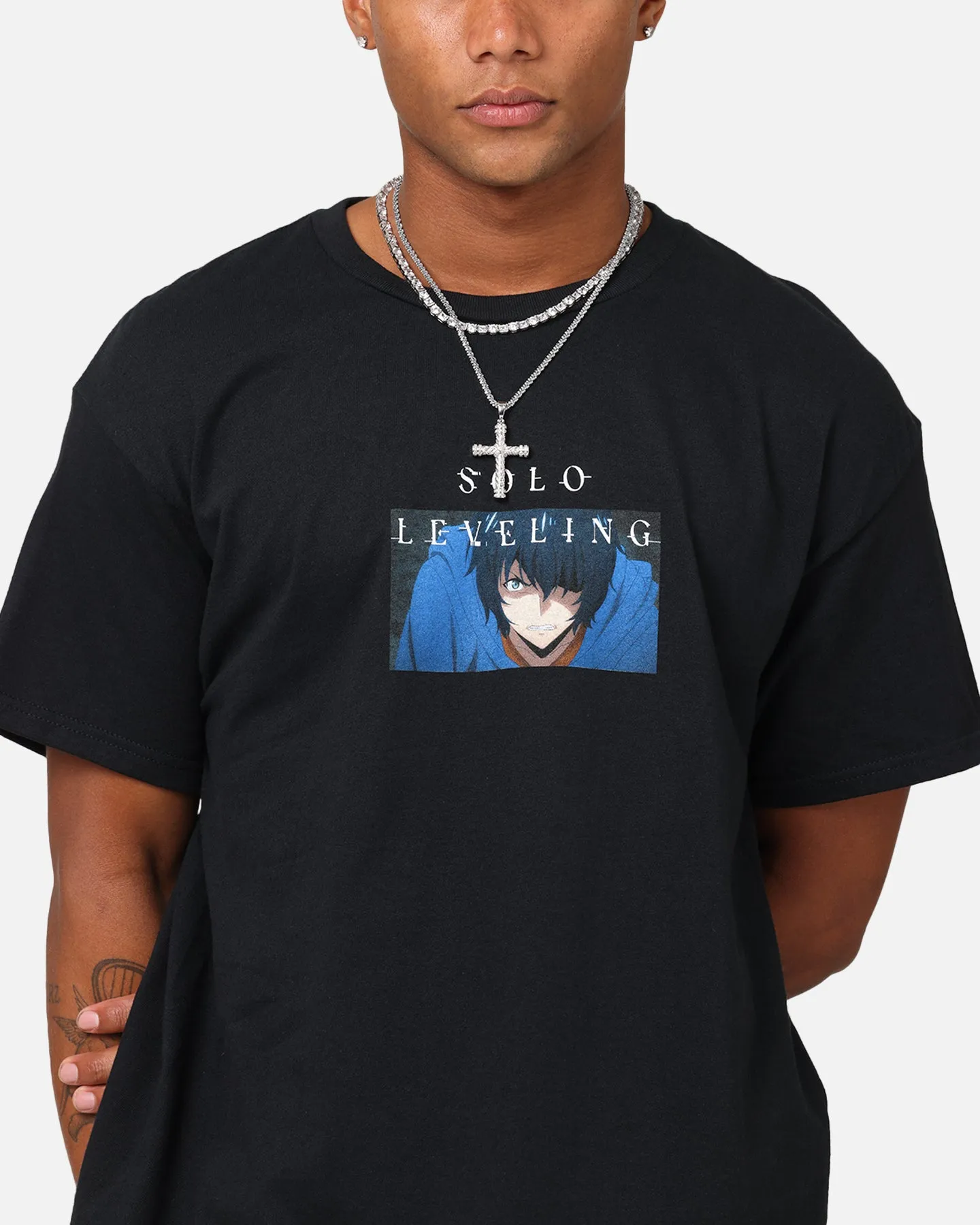 Goat Crew X Solo Leveling Jin Woo T-Shirt Black