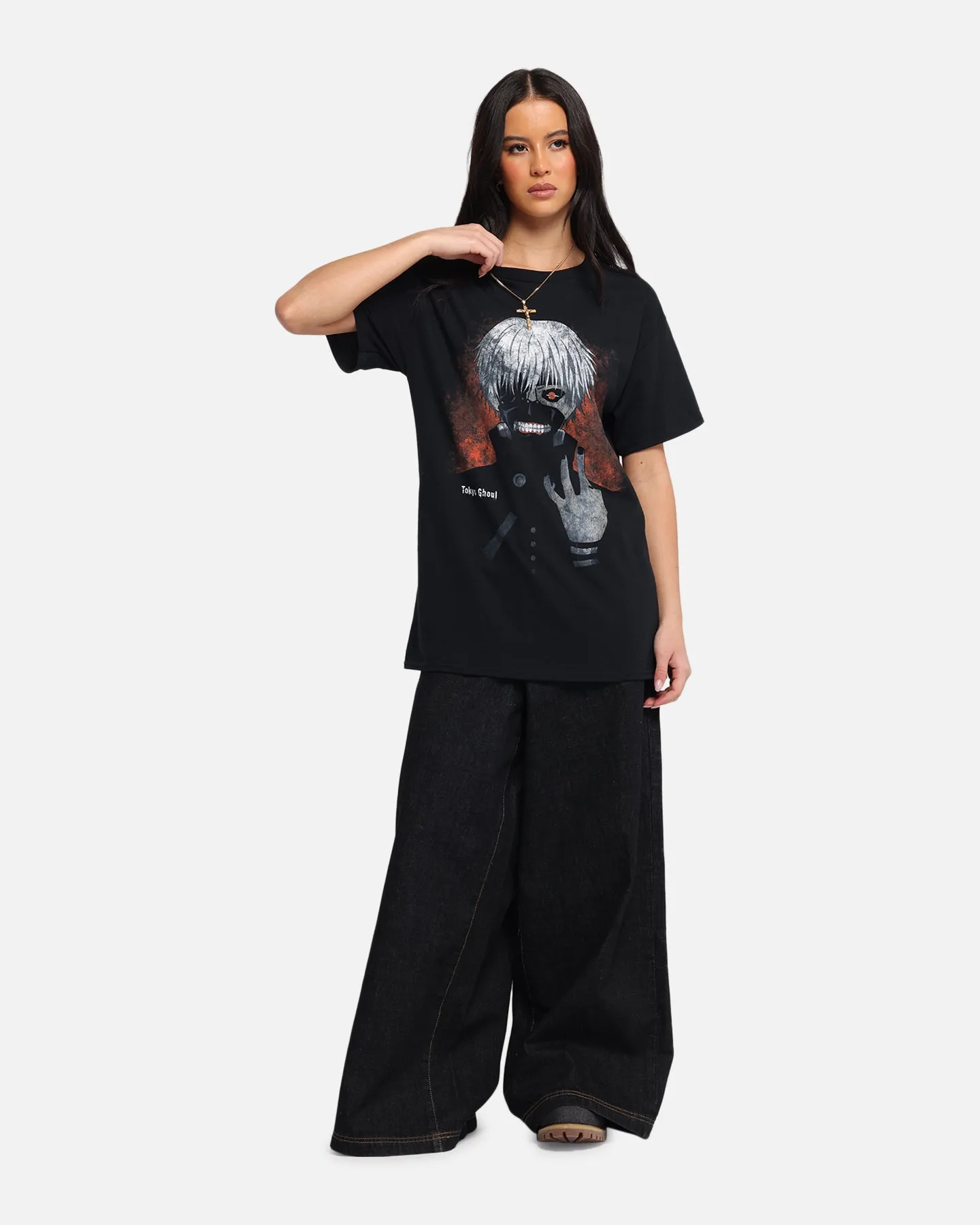 Goat Crew X Tokyo Ghoul Kaneki T-Shirt Black